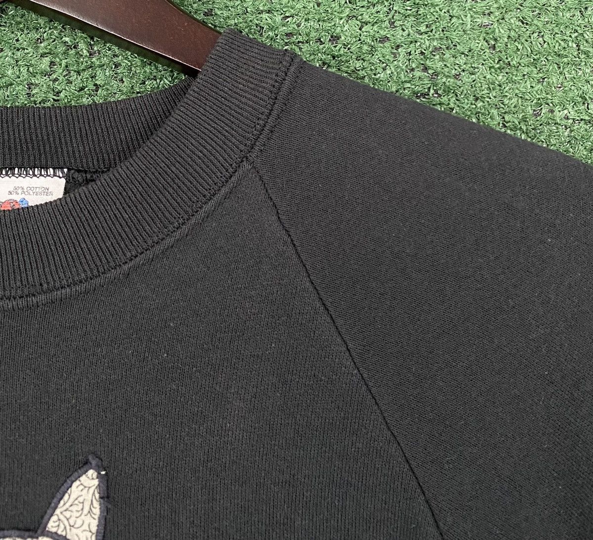 Fruit Of The Loom Vintage 90’s Cat Kitten Embroidered Sewn Handmade Sweatshirt Size L / US 10 / IT 46 - 7 Thumbnail