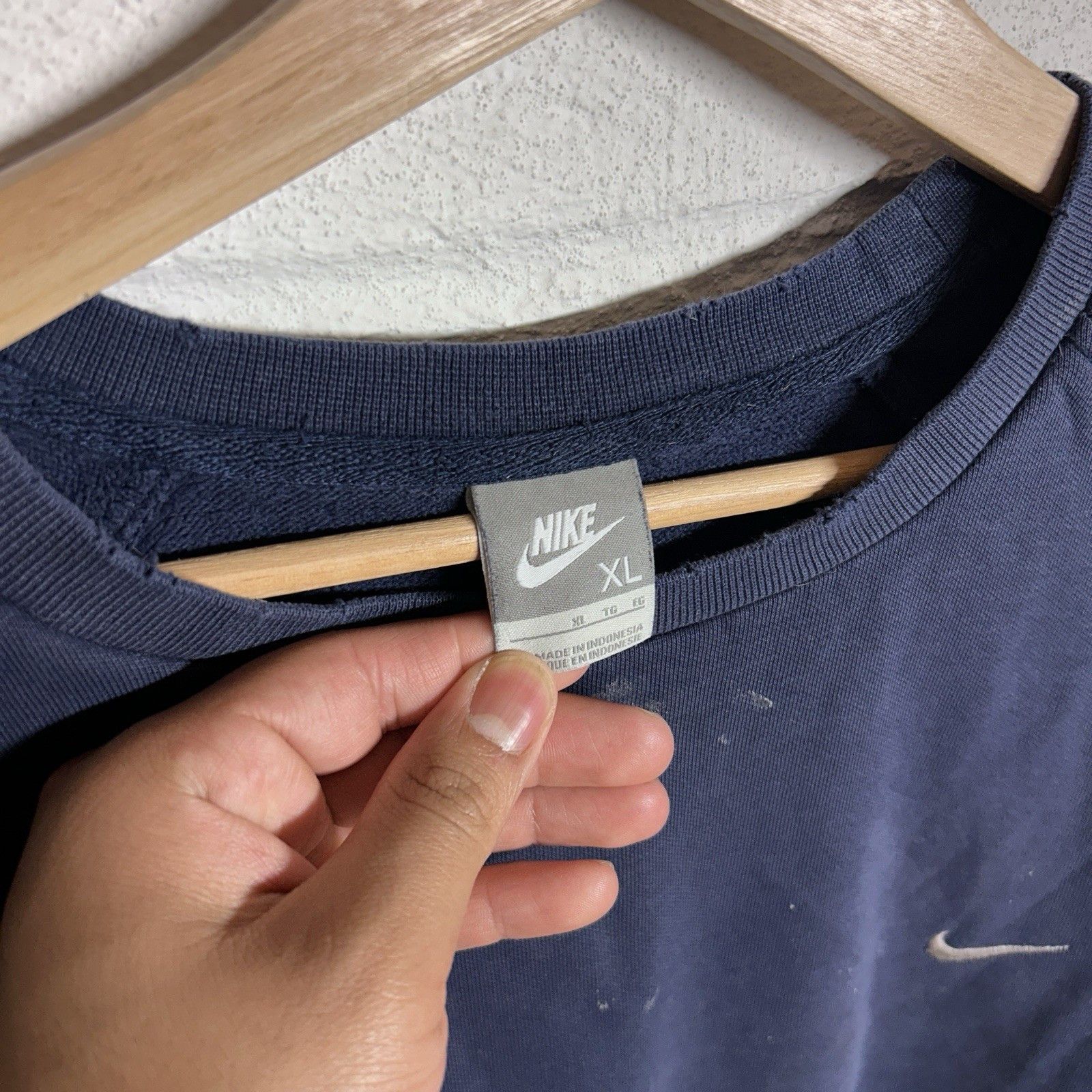 Nike Vintage Y2K Nike Distressed Pullover Sweatshirt Size XL Size US XL / EU 56 / 4 - 7 Thumbnail