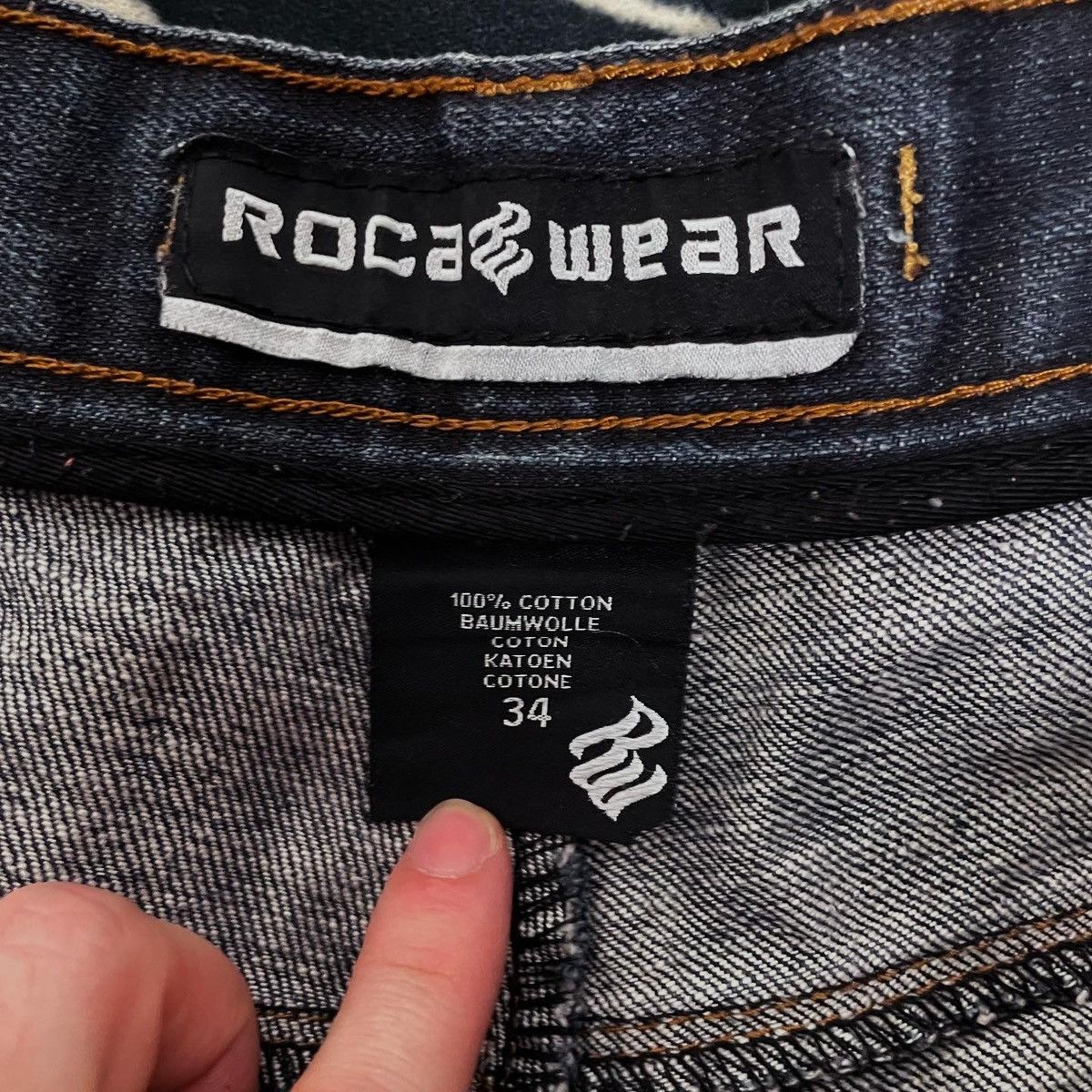 Rocawear × Southpole × Vintage Vintage Big Logo Jeans Rocawear Black Embroidered Size US 34 / EU 50 - 3 Thumbnail