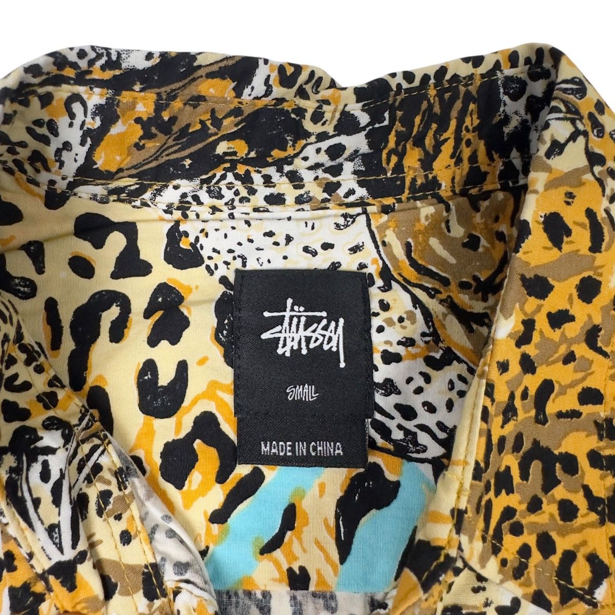 Stussy Stussy Wildlife Khaki Mens Button Down Leopard Safari Shirt Size US S / EU 44-46 / 1 - 4 Thumbnail