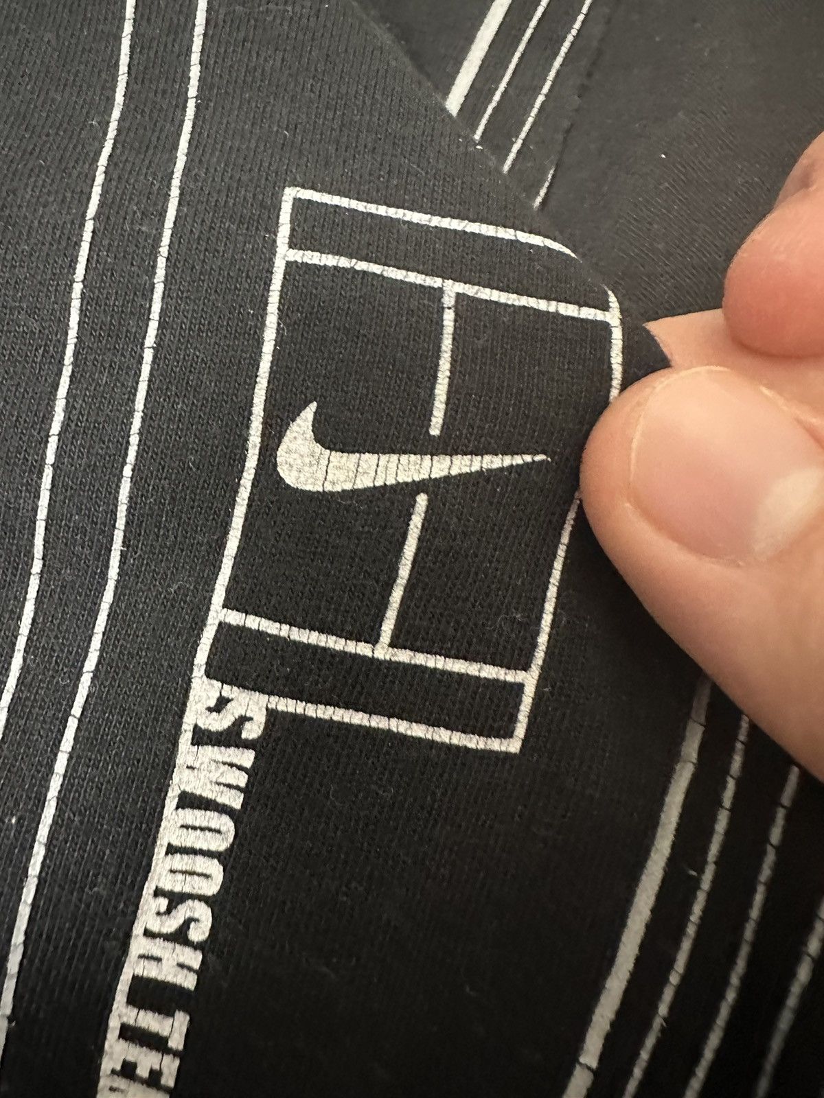 Nike Nike Vintage Y2K tennis big logo t shirt ace on the line Size US L / EU 52-54 / 3 - 9 Thumbnail