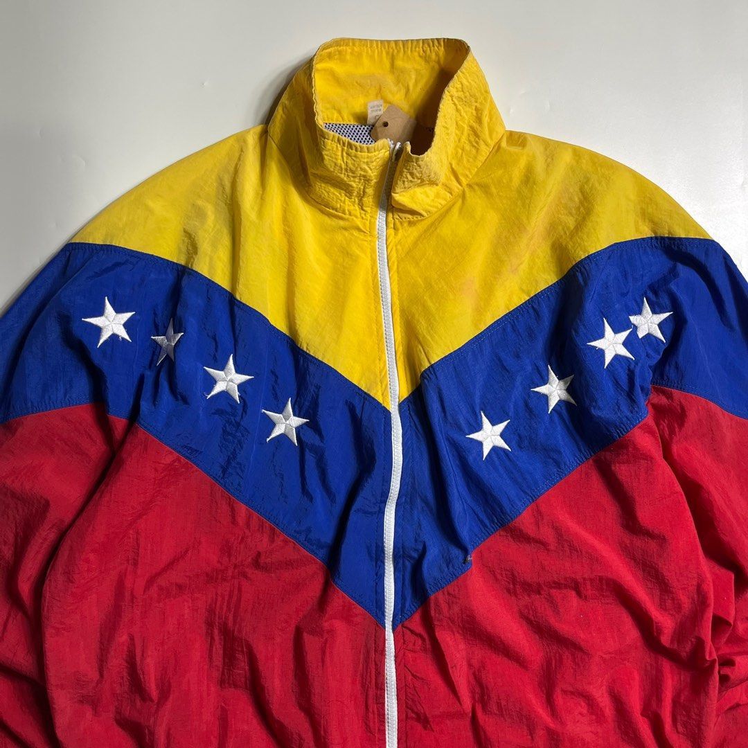 Vintage Vintage VENEZUELA - CHAVEZ Windbreaker 90s Size US L / EU 52-54 / 3 - 5 Thumbnail