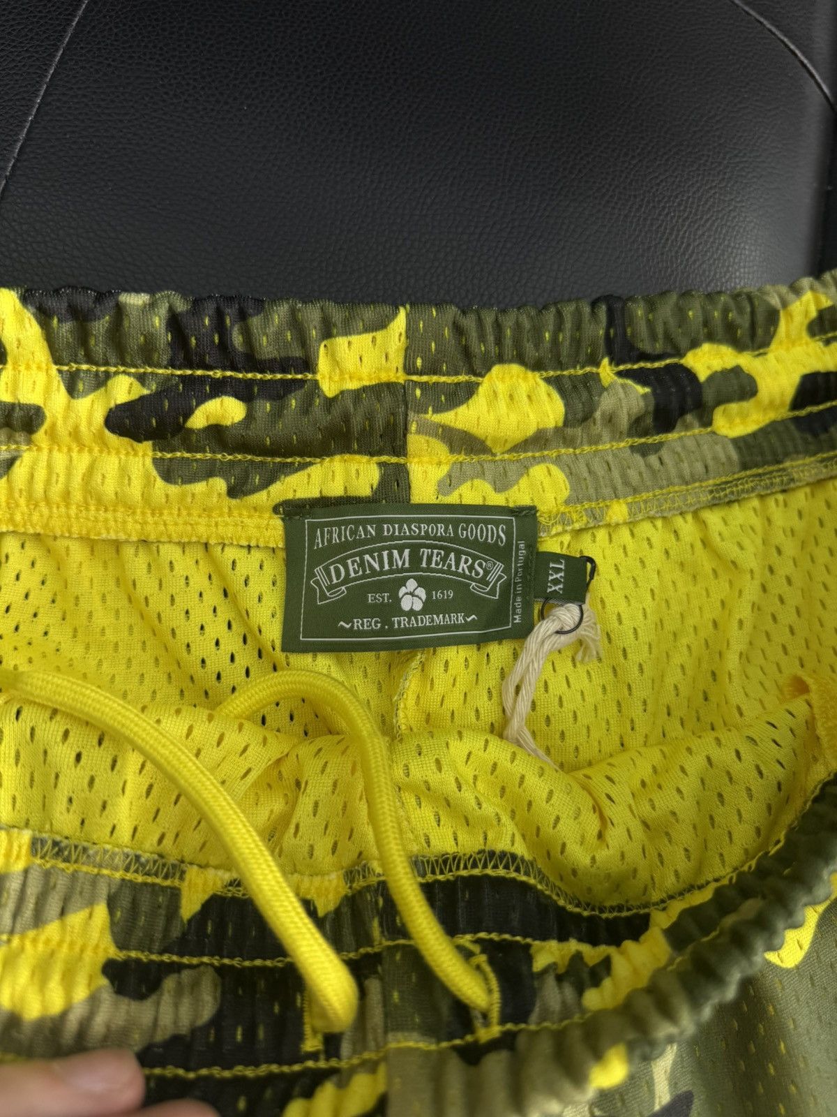 DENIM TEARS Denim Tears Mesh Summer Shorts Yellow Camo Size XXL (NEW) Size US 38 / EU 54 - 6 Thumbnail