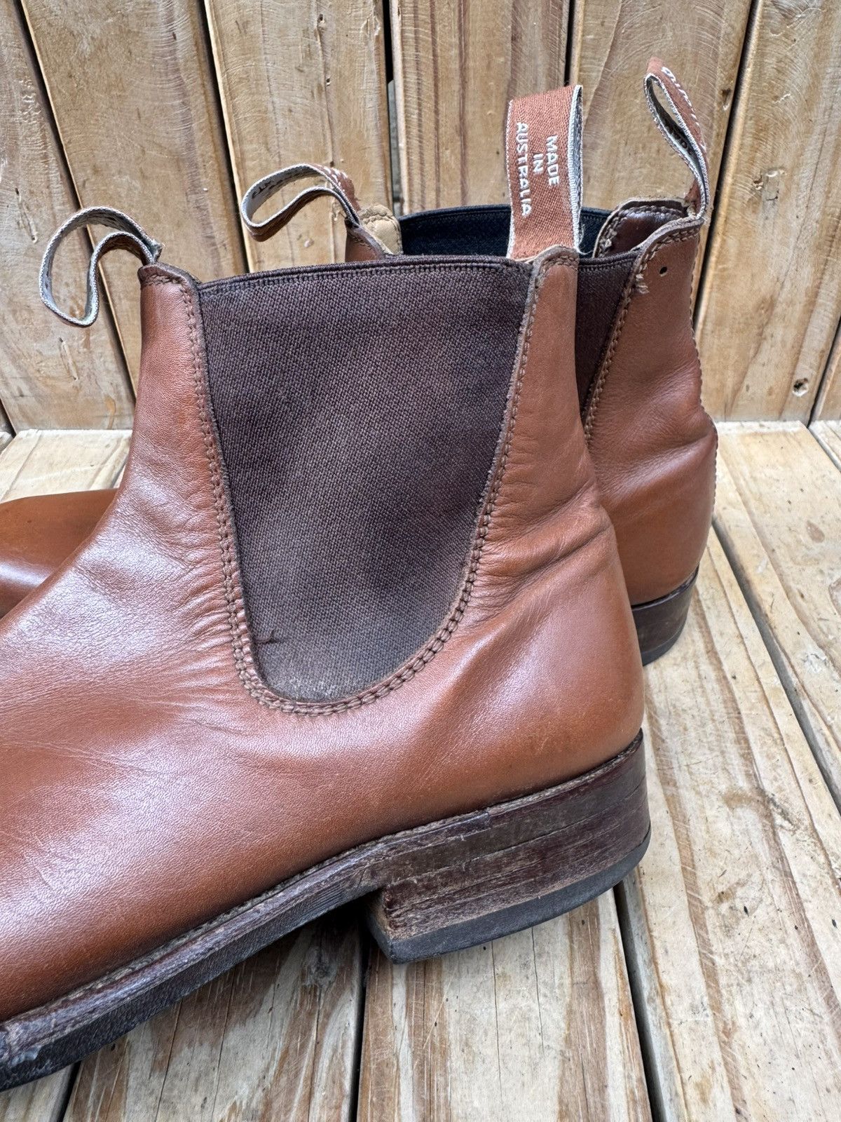 R.M. Williams R.M.Williams Brown leather Australian Men Boots UK 8 H US 9 Size US 9 / EU 42 - 22 Thumbnail