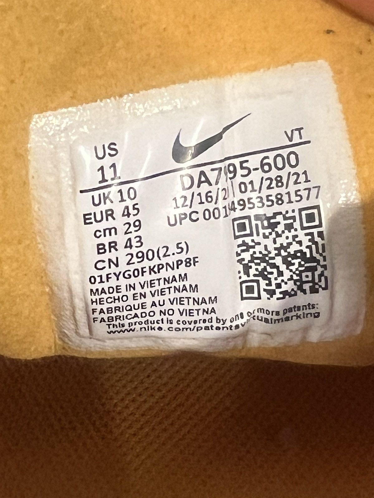 Nike Nike Men's Waffle One 'Active Fuchsia Size US 11 / EU 44 - 8 Thumbnail