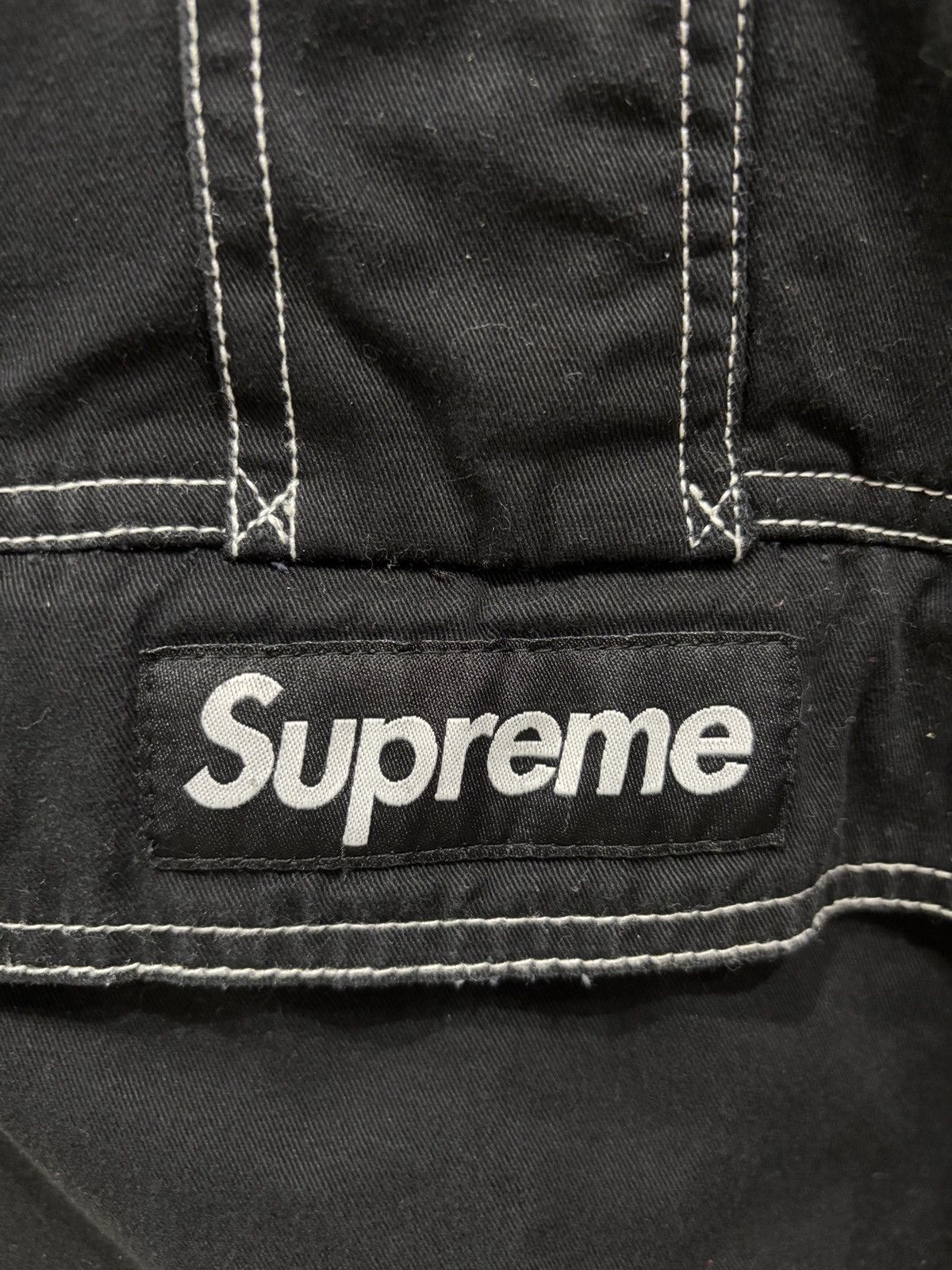Supreme Supreme Contrast Stitch Twill Pullover Black Size: M Size US M / EU 48-50 / 2 - 3 Thumbnail