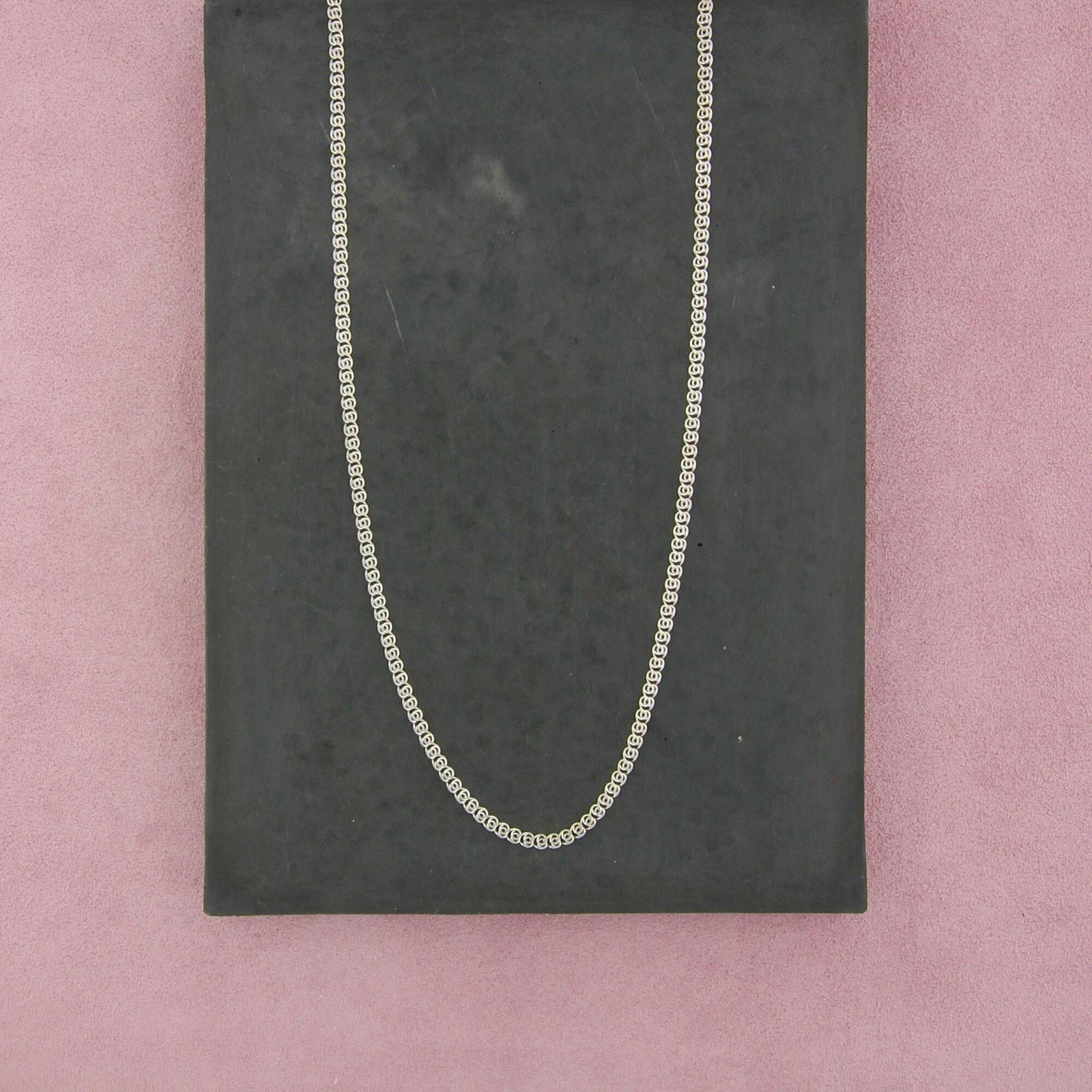 Sterling Silver sterling silver 3mm scroll link chain necklace size 23.5in Size ONE SIZE - 1 Thumbnail