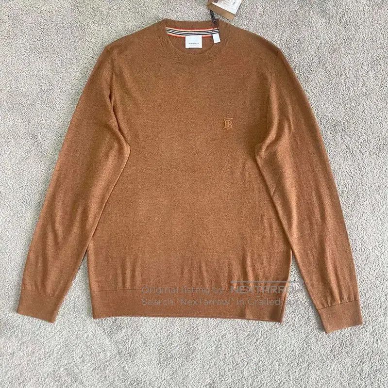 Burberry Burberry Brown Cashmere Sweater for Men. Size US S / EU 44-46 / 1 - 2 Thumbnail