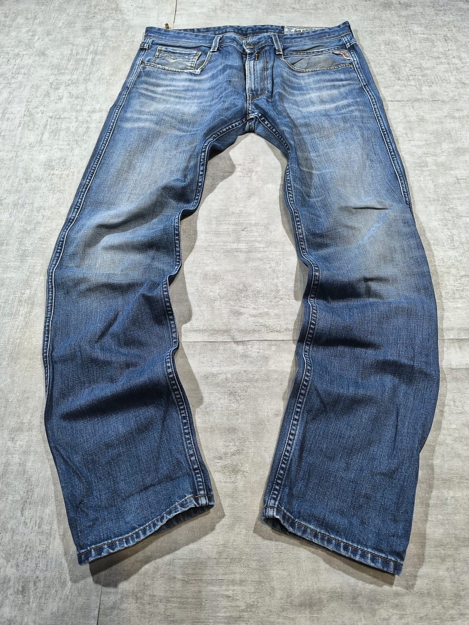 Replay vintage faded grunge distressed replay jeans Size US 36 / EU 52 - 1 Thumbnail