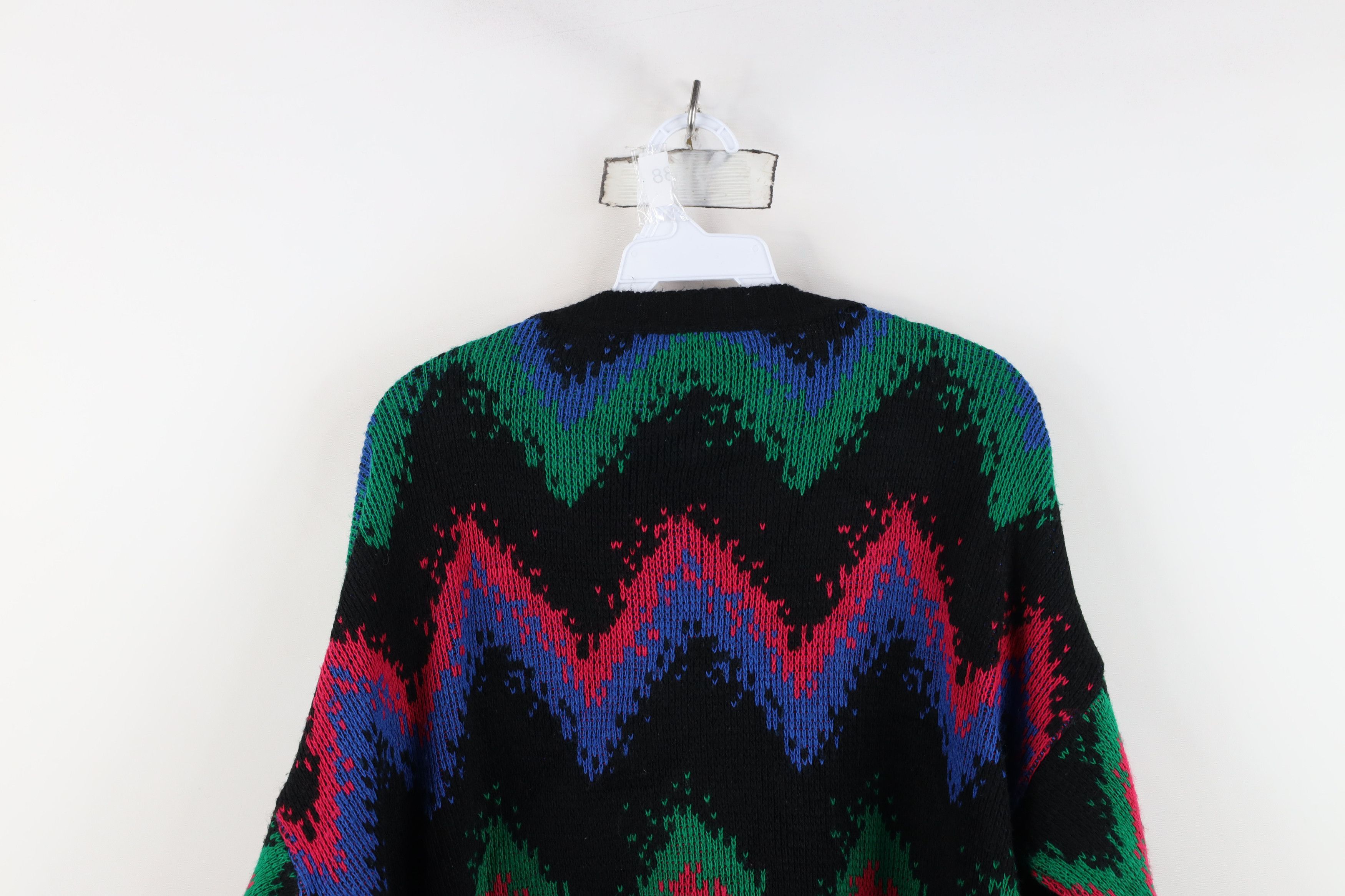 Vintage Vintage 90s Streetwear Rainbow Knit Crewneck Sweater USA Size XXL / US 16-18 / IT 52-54 - 10 Thumbnail