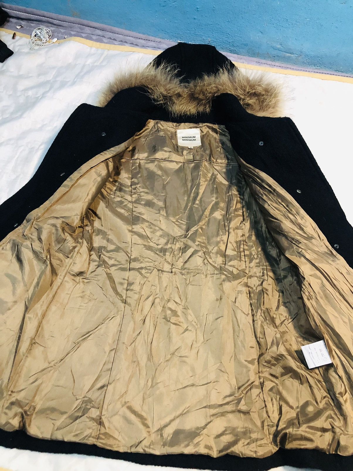 Minimum Minimum Double Breasted Hoodie Wool Jacket (11) Size US XL / EU 56 / 4 - 9 Thumbnail