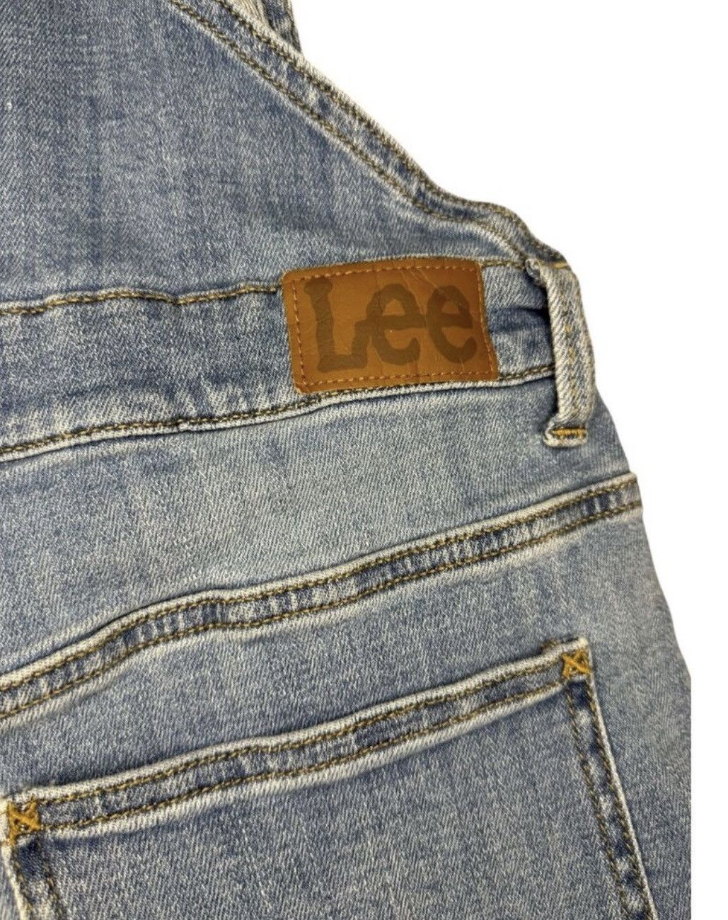 Lee Vtg Lee Women’s Medium Denim Overall Shorts Relaxed 90s Size 34" / US 12 / IT 48 - 6 Thumbnail
