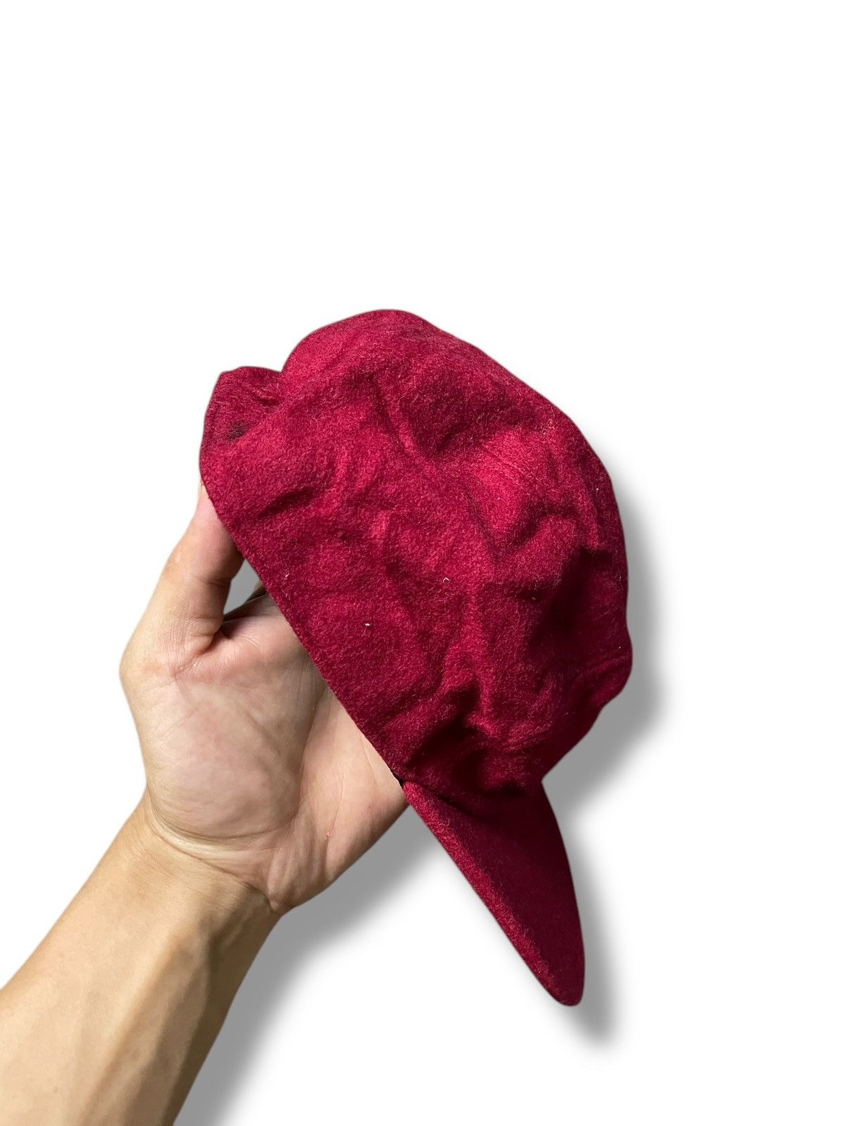 Japanese Brand × Vintage × agnes b. Vintage Agnes B. Homme Wool Plain Cap (83) Size ONE SIZE - 4 Thumbnail