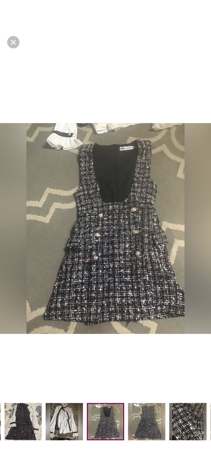 Other Tweed Dress Size 25" / US 0 / IT 36 - 6 Thumbnail