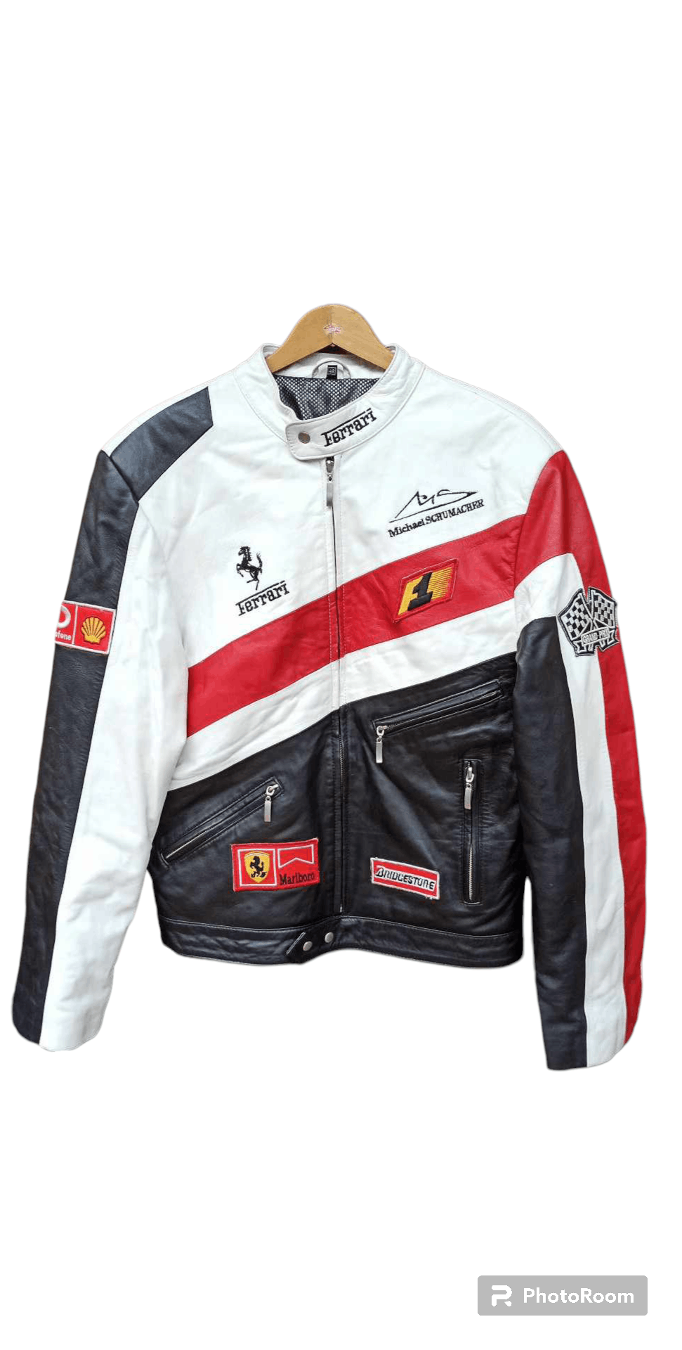 Scuderia ferrari shops leather jacket