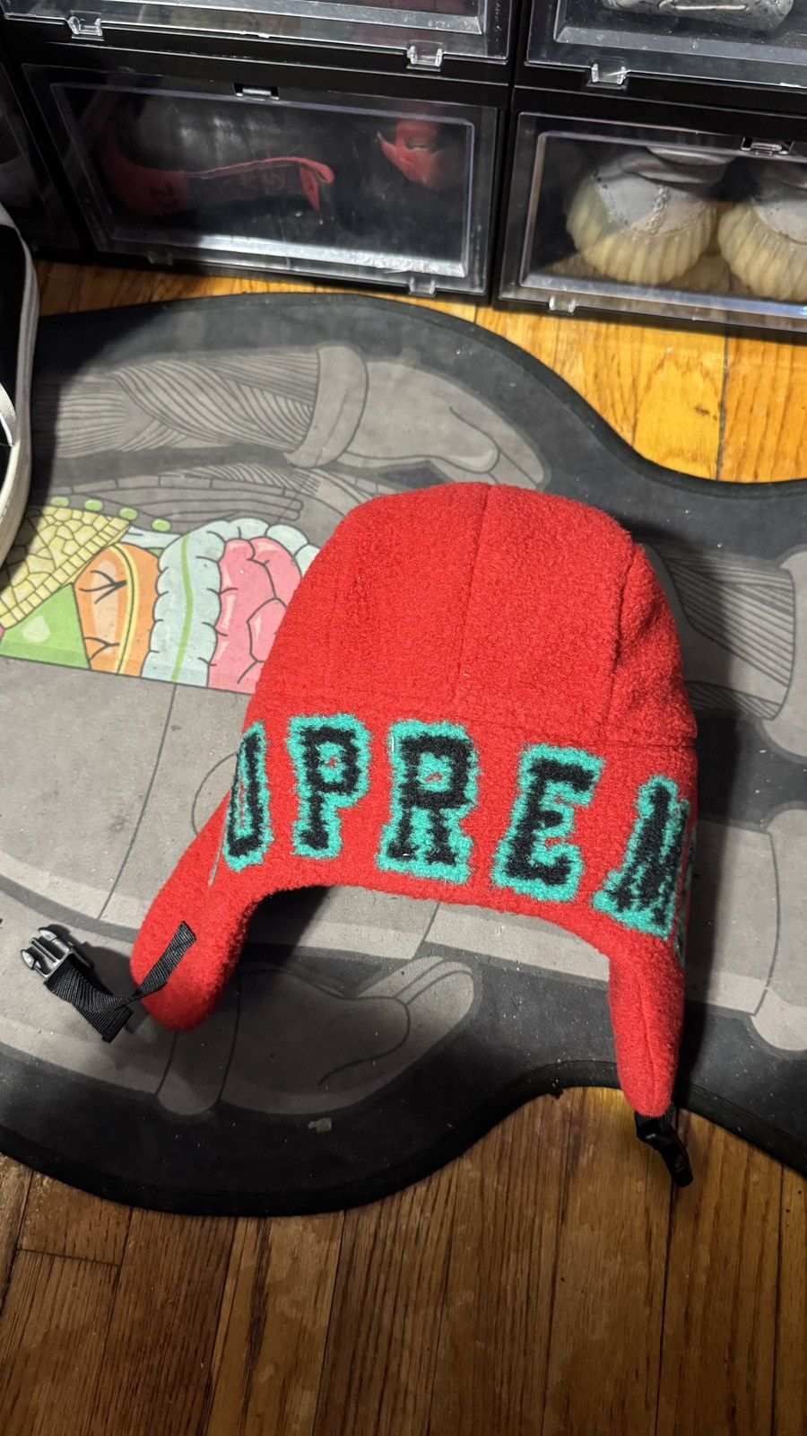 Supreme Supreme Shearling Trooper Winter Hat Size ONE SIZE - 3 Thumbnail