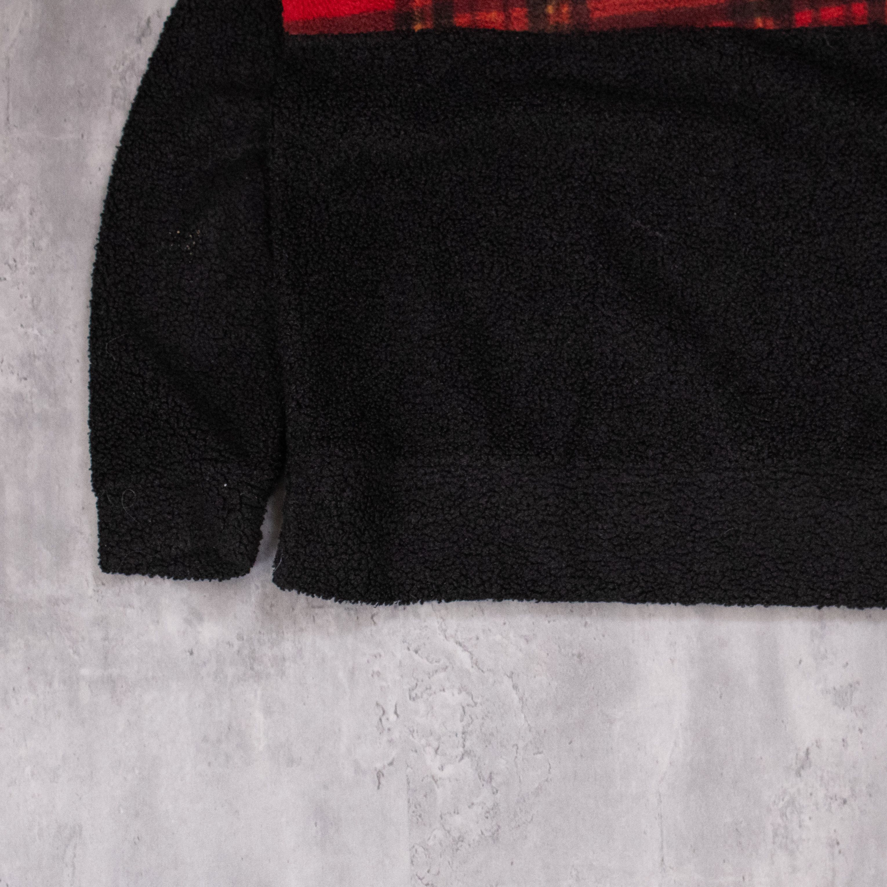 Vintage Vintage 1990's Vintage Plaid Fleece Half Zip Jacket Size US L / EU 52-54 / 3 - 20 Thumbnail