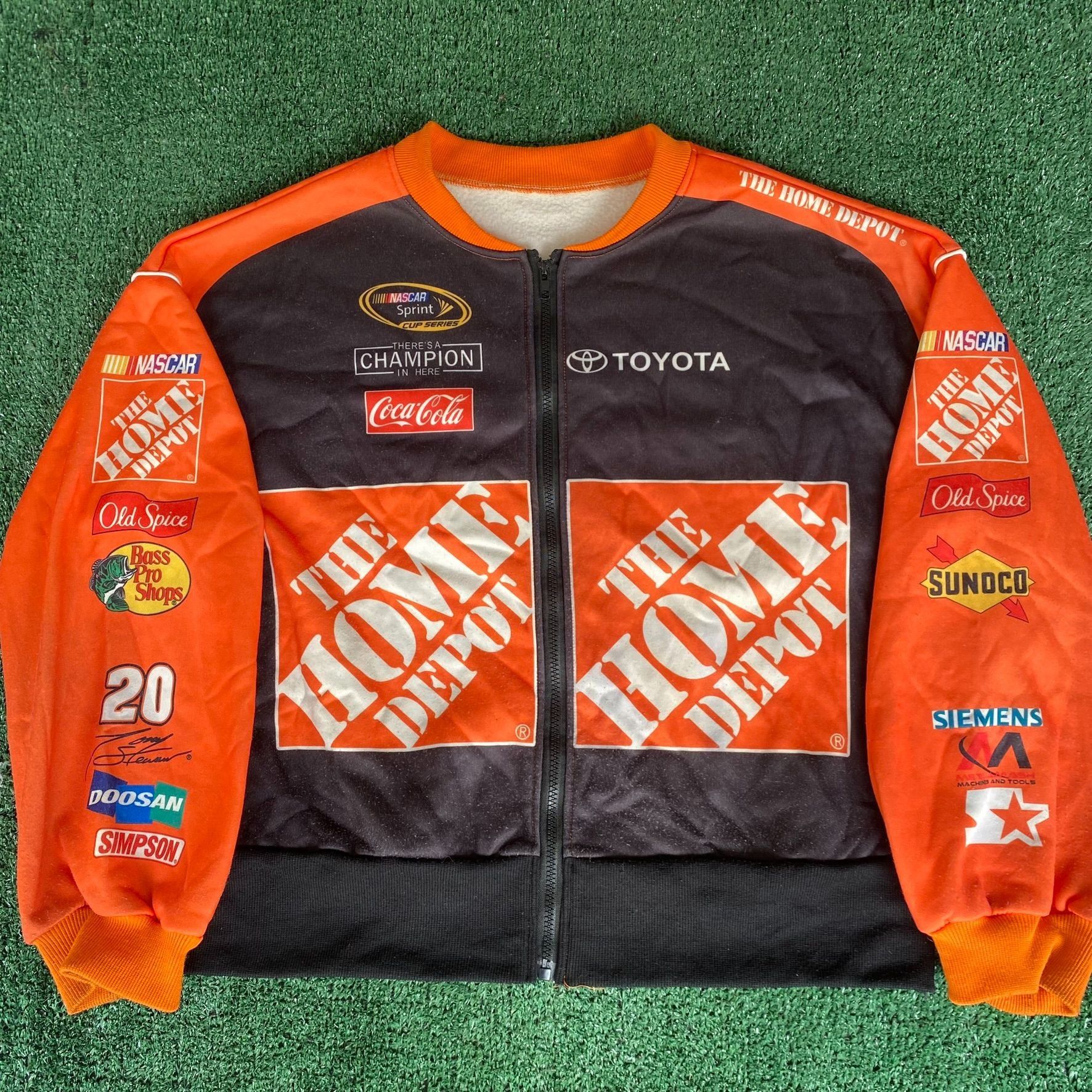 NASCAR Vintage Y2K NASCAR Racing Jacket Home Depot Logo Bomber Size US L / EU 52-54 / 3 - 4 Thumbnail
