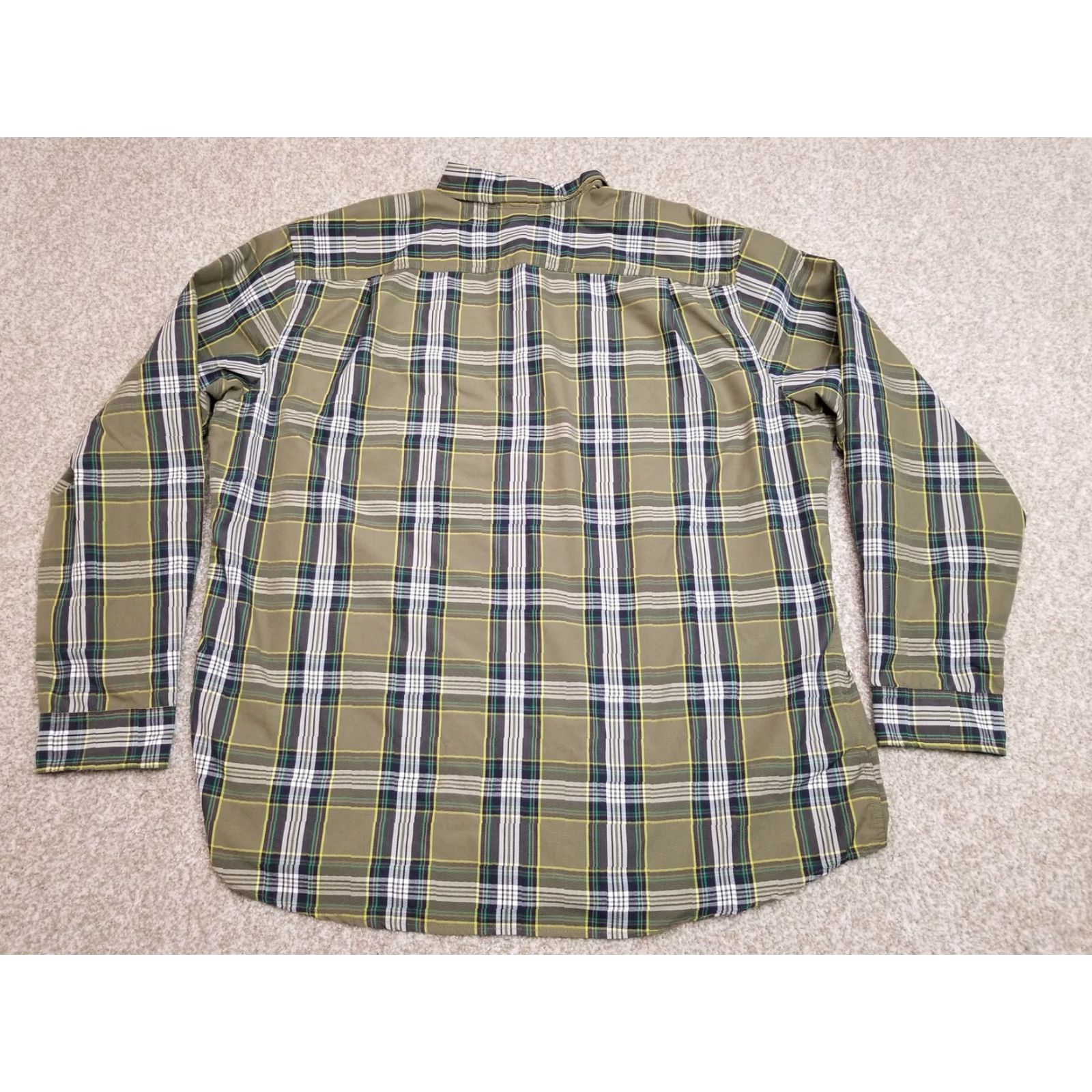 Eddie Bauer VINTAGE Eddie Bauer Shirt Mens XL Green Plaid Classic Fit Performance Blend Size US XL / EU 56 / 4 - 6 Thumbnail