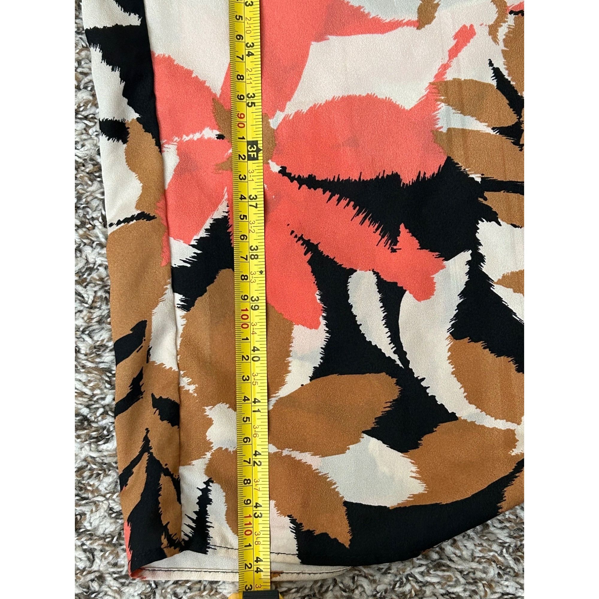 Calvin Klein Calvin Klein Wide leg floral print pull on pants lightweight Size 24" / US 00 / IT 34 - 7 Thumbnail