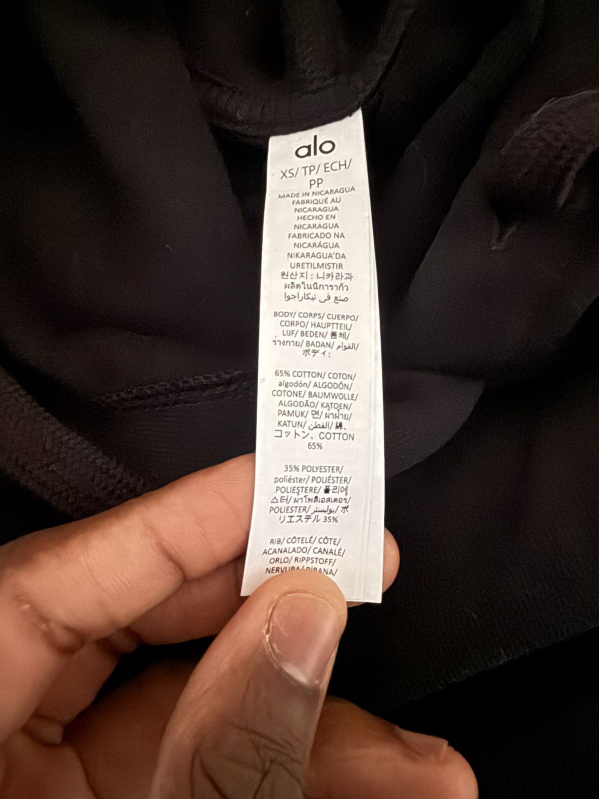 Alo Alo Accolade hoodie in black Size US XS / EU 42 / 0 - 2 Thumbnail