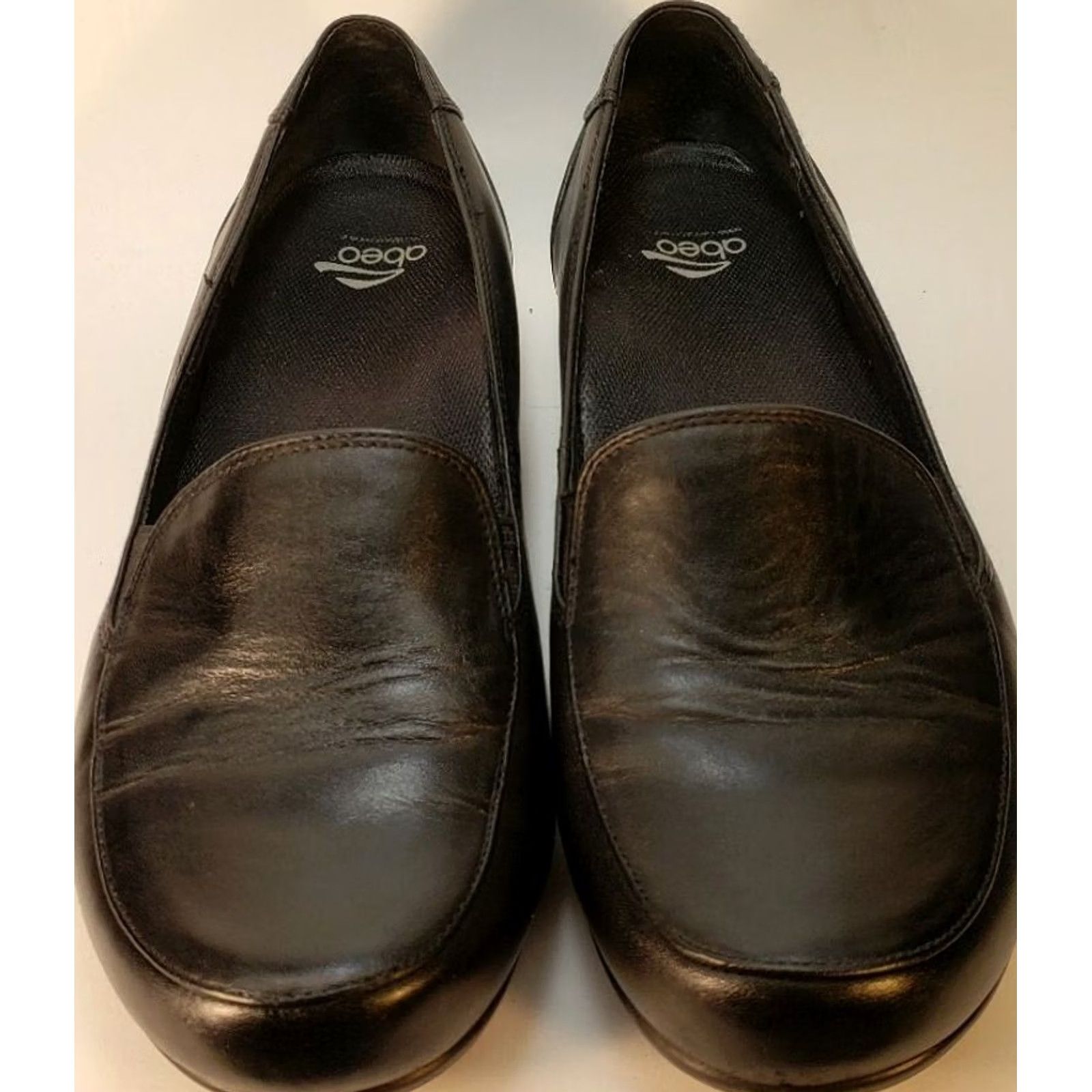 Greats Abeo Avery Comfort Flats Women's 8.5M Black Leather Orthopedic High Arch Cushy Footbed Casual Shoes Women US 8.5 Size US 7 / IT 37 - 3 Thumbnail