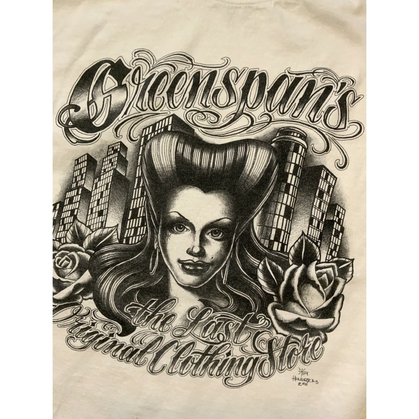 Vintage VINTAGE Greenspan’s The Last Original Clothing Store Tim Hendricks 2011 Graphic T-Shirt XL Men White Crewneck S/S T-Shirt Mens Size US XL / EU 56 / 4 - 2 Thumbnail