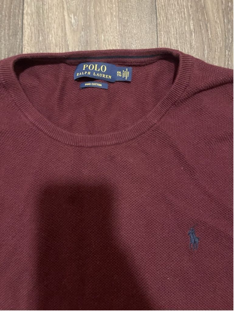 Polo Ralph Lauren Polo Ralph Lauren Burgundy Long Sleeve Size XXL Size US XXL / EU 58 / 5 - 2 Thumbnail