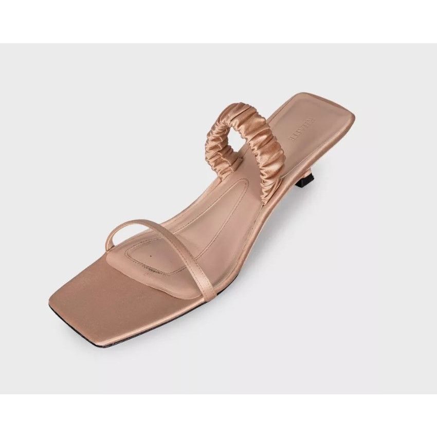 KHAITE Khaite Pink Textile Kitten Heel Mules - Size 38 Size US 7 / IT 37 - 3 Thumbnail