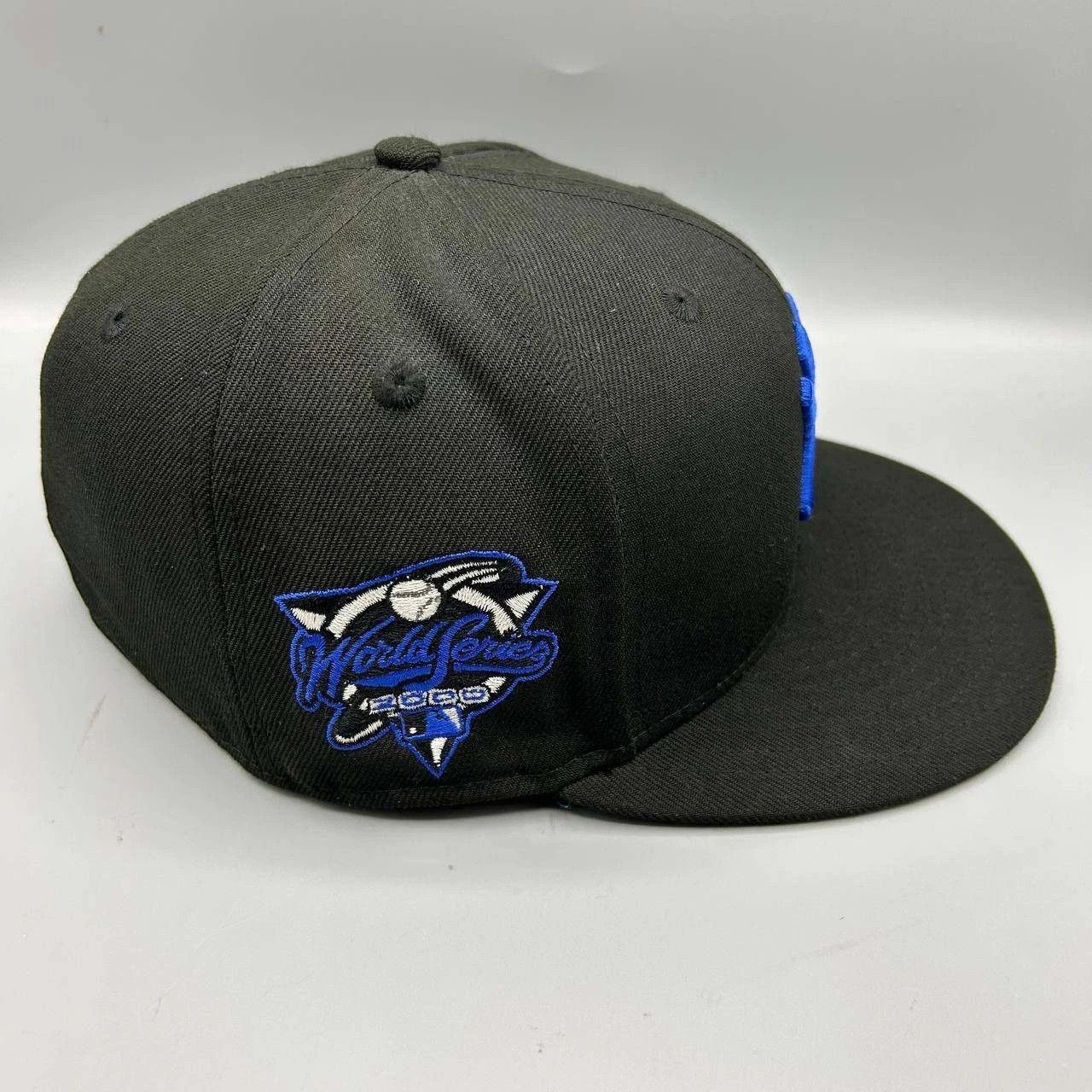 New Era New York Yankees Hat Men 7 3/8 Black Blue MLB Fitted Cap Size ONE SIZE - 6 Thumbnail
