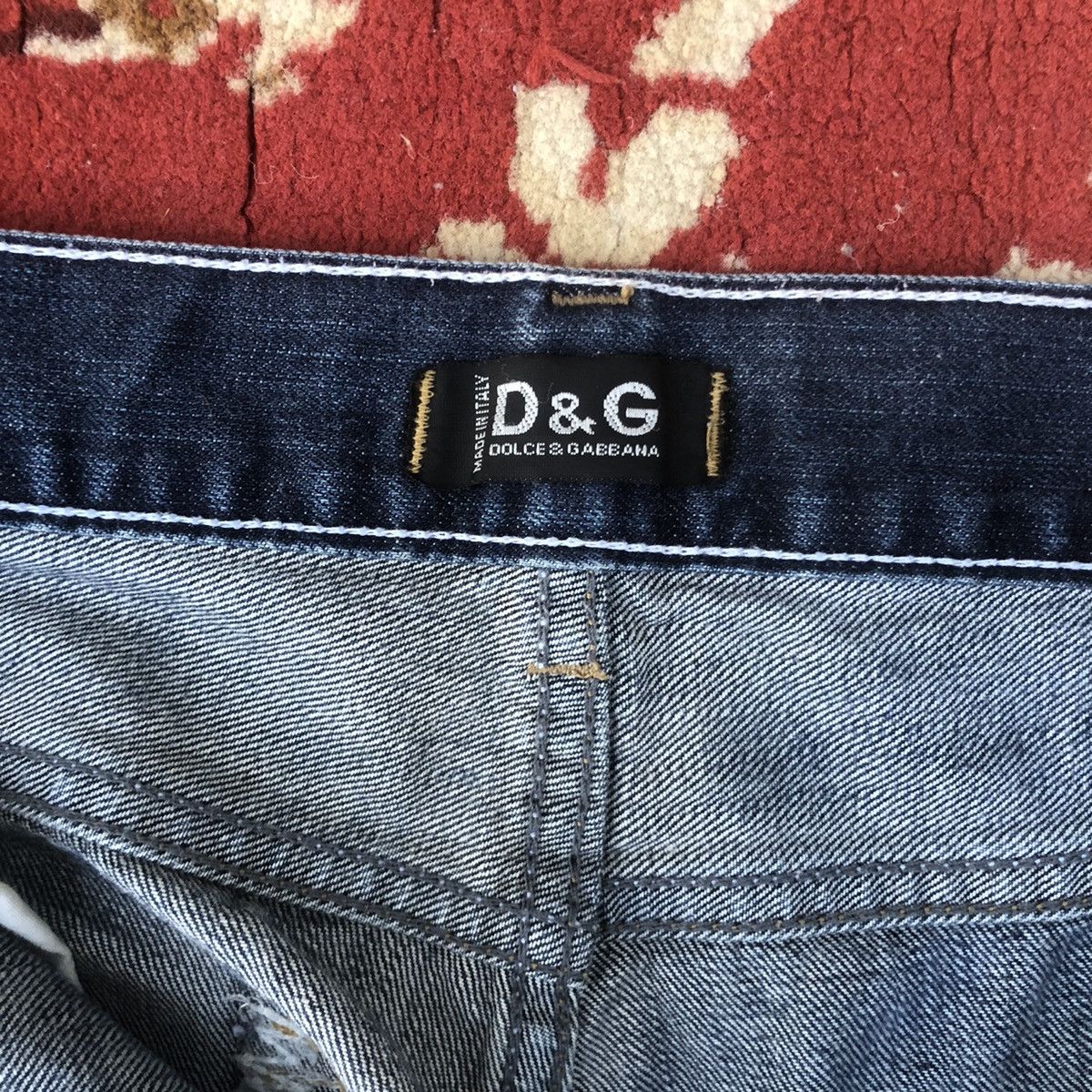 Dolce & Gabbana × Vintage D&G Dolce & Gabbana luxury crazy distressed denim jeans Size US 38 / EU 54 - 7 Thumbnail