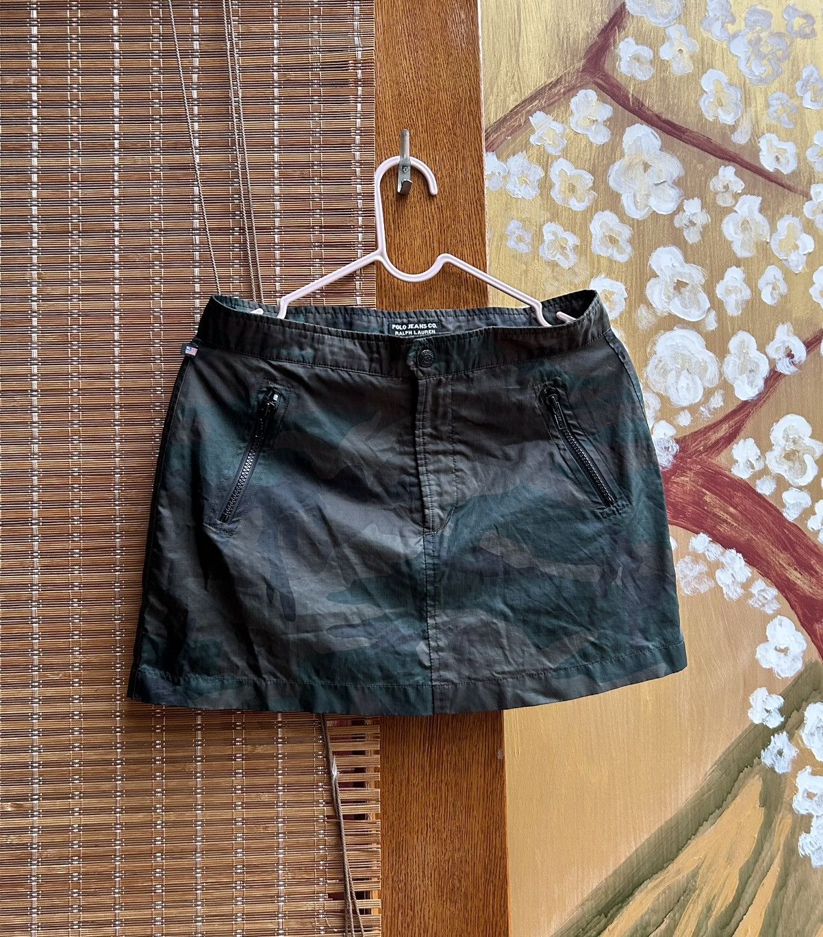 Polo Ralph Lauren Y2K Polo Jeans Ralph Lauren Camo Nylon Mini Skirt Military Size 28" / US 6 / IT 42 - 1 Thumbnail
