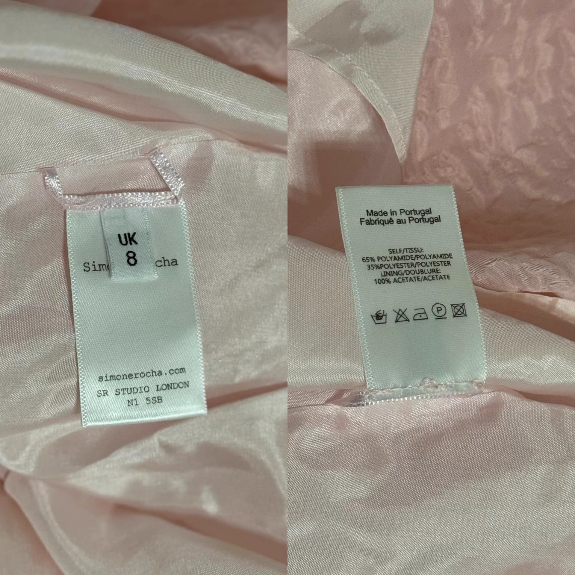 Simone Rocha Simone Rocha Sakura Pink Puff Sleeve M/L Oversized Dress Size XS / US 0-2 / IT 36-38 - 7 Thumbnail