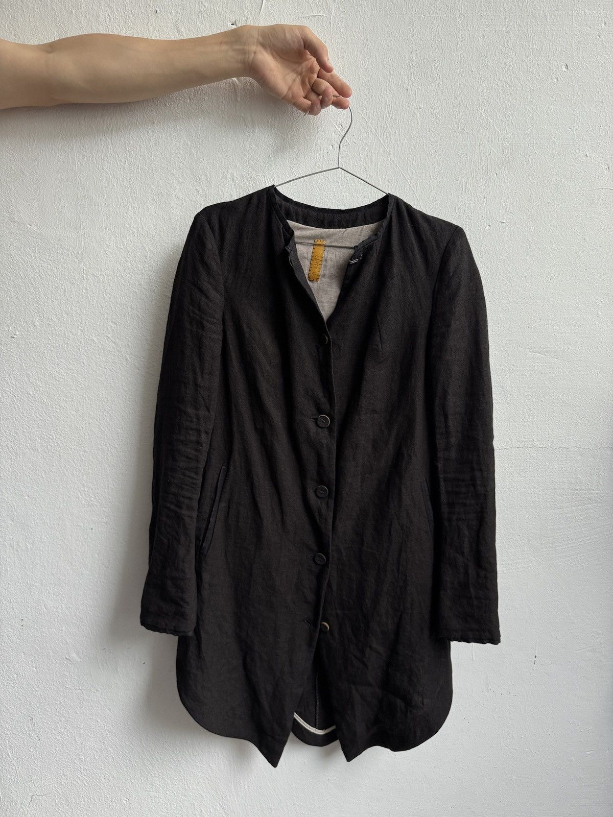 Layer-0 Layer-0 Retro Overlock Stitch Avant-Garde Linen Jacket/Coat Size S / US 4 / IT 40 - 9 Thumbnail