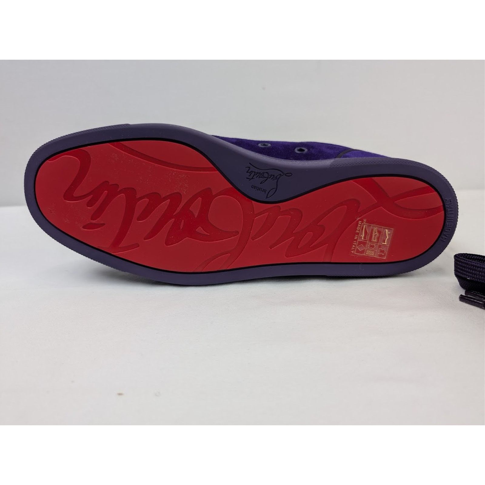 Christian Louboutin o1rshd1 Junior Pik Strass Sneakers in Blue Size US 10 / EU 43 - 11 Thumbnail