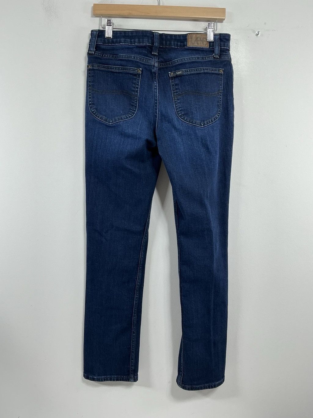 Lee Womans Lee Regular Fit Straight Leg Blue Jeans 6 M Size 28" / US 6 / IT 42 - 2 Thumbnail