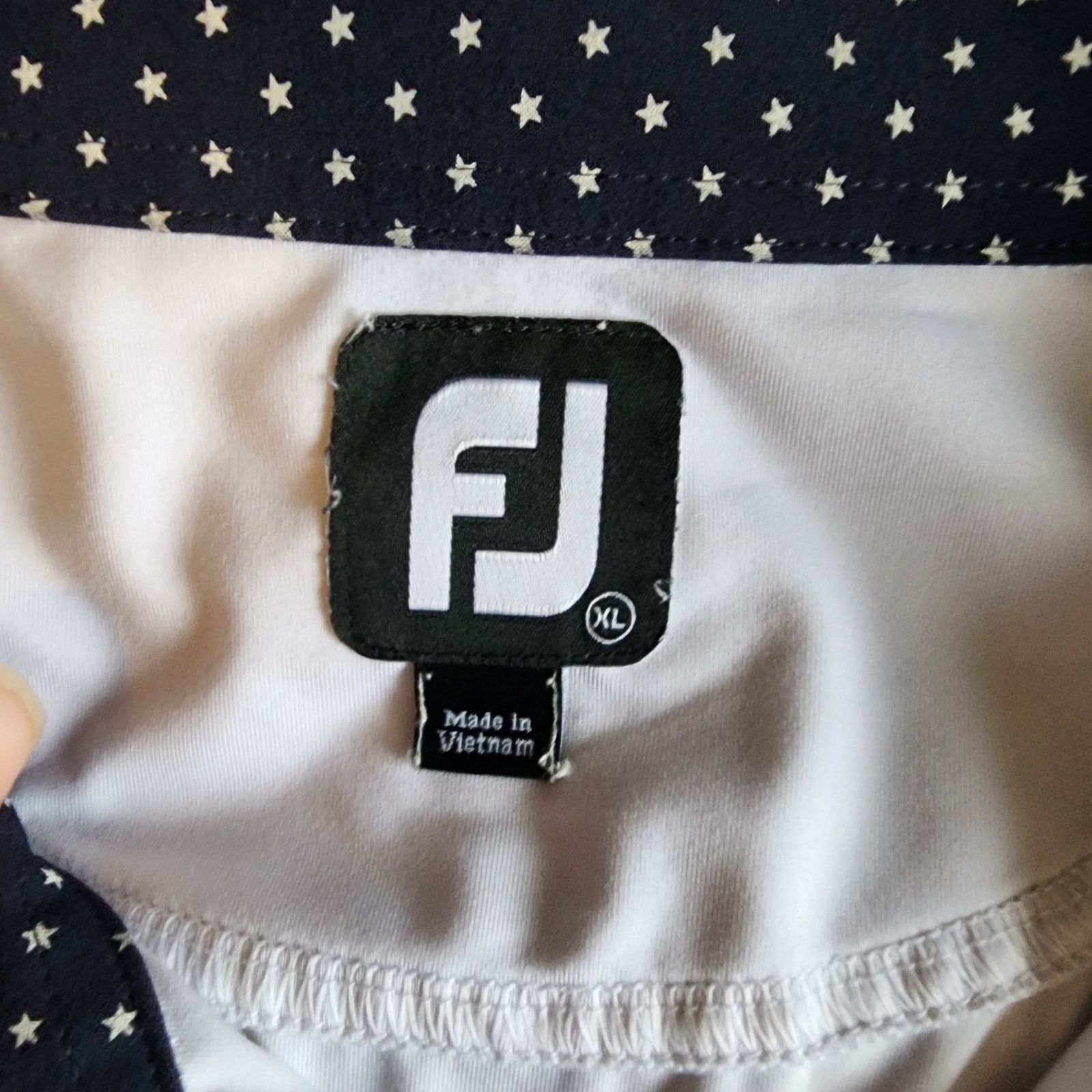 Footjoy FootJoy XL White Polo Shirt American Flag Pocket Size US XL / EU 56 / 4 - 5 Thumbnail
