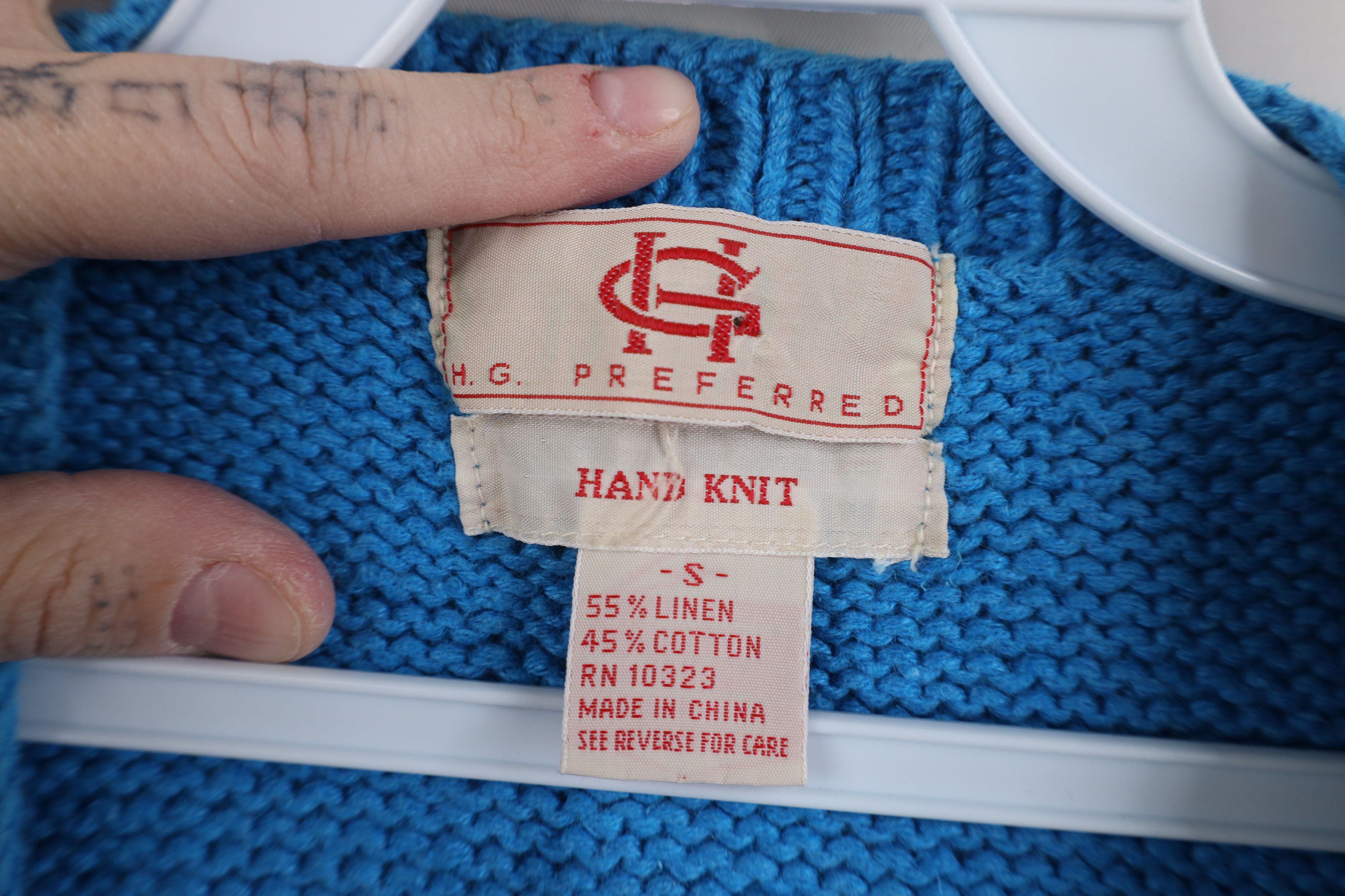 Vintage Vintage 90s Streetwear Blend Hand Knit Flower Sweater Vest Size S / US 4 / IT 40 - 10 Thumbnail
