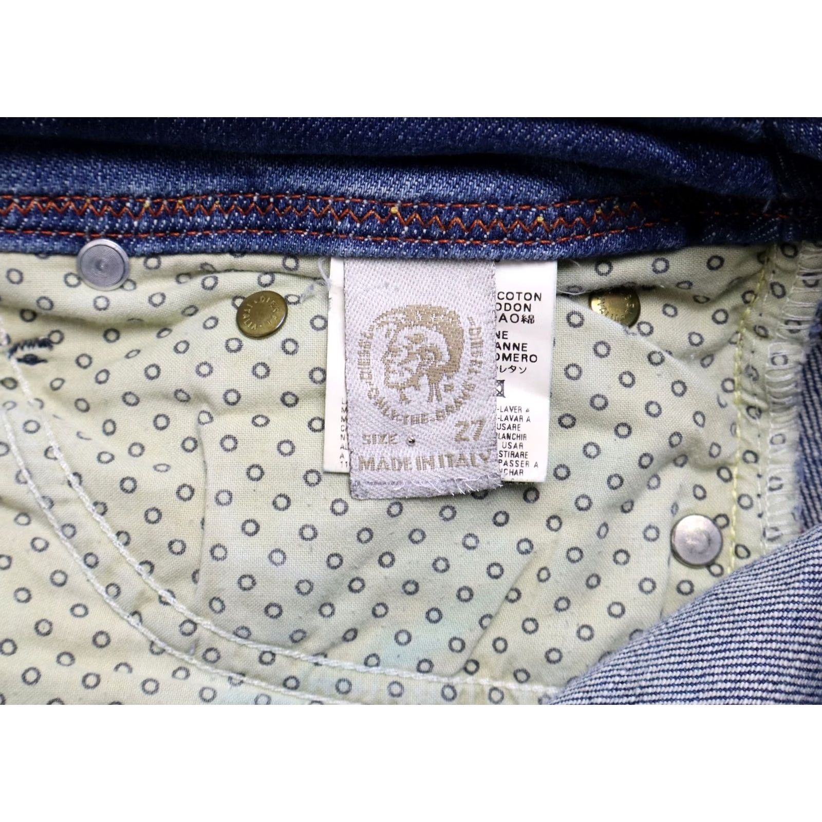 Diesel DIESEL Lowky Slim Fit Jeans Women's W27/L34 Zip Fly 0071L Stretch Blue Denim Low Rise Distressed? Size 27" / US 4 / IT 40 - 7 Thumbnail