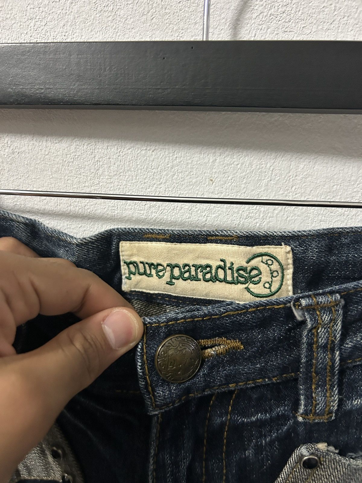 If Six Was Nine Pure paradise flared jeans punk japan style Size US 29 - 6 Thumbnail
