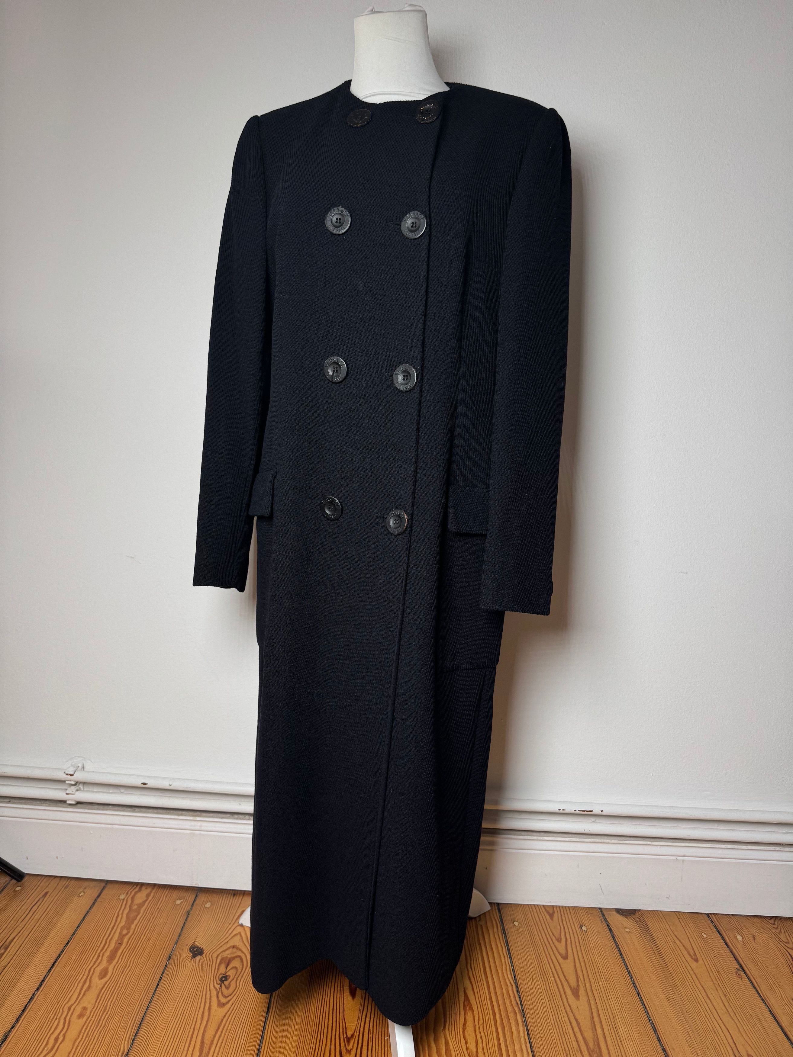Versace Vintage Gianni Wool Trenchcoat L Size M / US 6-8 / IT 42-44 - 1 Thumbnail