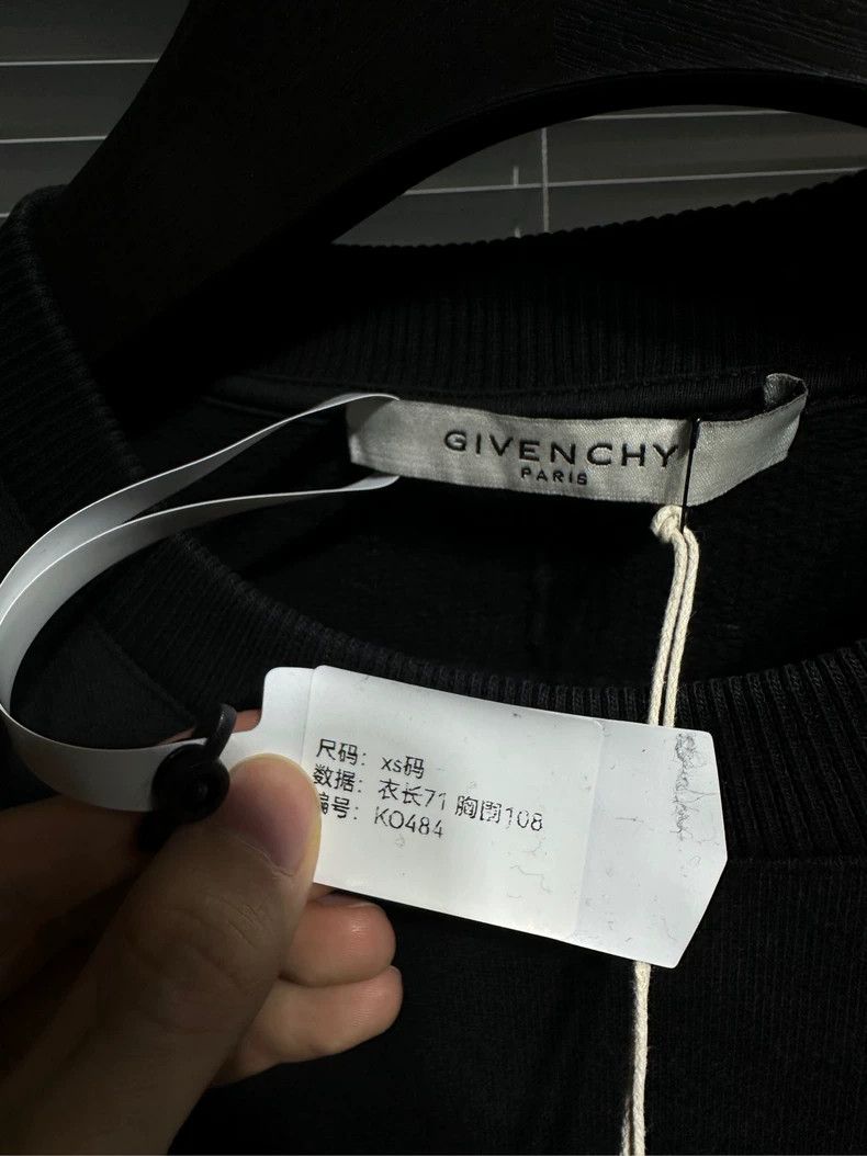Givenchy Givenchy Letter Print Black Hoodie Round Neck Long Sleeve 2 Size US XS / EU 42 / 0 - 4 Thumbnail