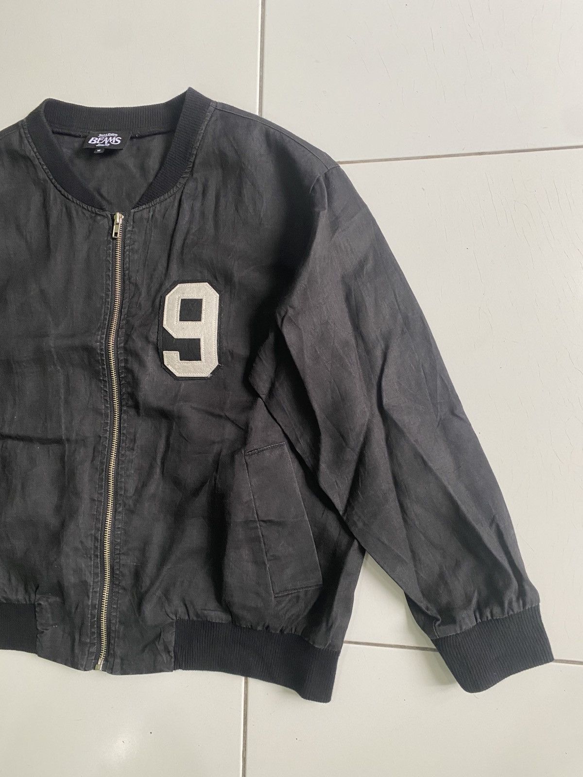 Beams Plus Vintage Beams style Big logo No 9 Bomber Shell Jacket Size US M / EU 48-50 / 2 - 4 Thumbnail