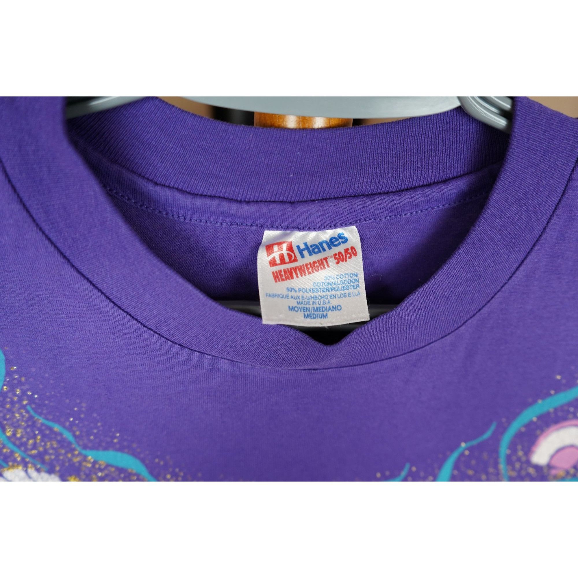 Vintage 90s Seashells & Starfish Graphic Art Beach Tee M Size US M / EU 48-50 / 2 - 5 Thumbnail