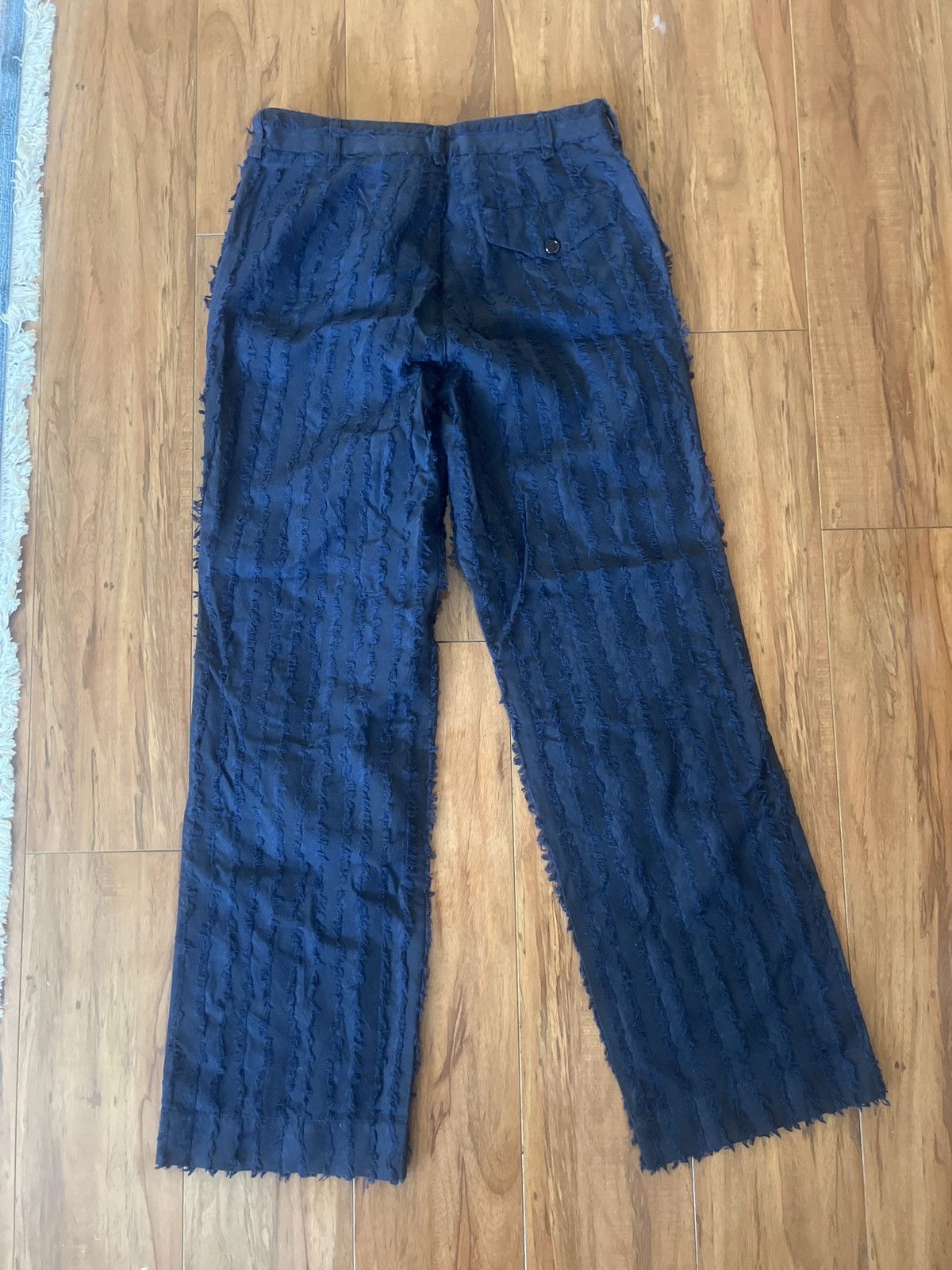 Schnaydermans Fringe Pattern Navy Pants Size US 31 - 5 Thumbnail