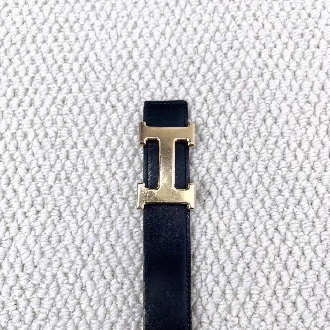 Hermes Hermes Classic H Buckle Reversible Calfskin Belt 80cm Size 28 - 2 Thumbnail