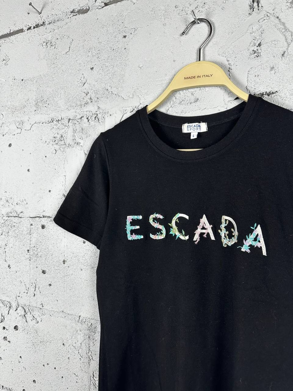 Escada × Vintage Vintage Y2K Luxury Designer Escada T-shirt Size L / US 10 / IT 46 - 3 Thumbnail