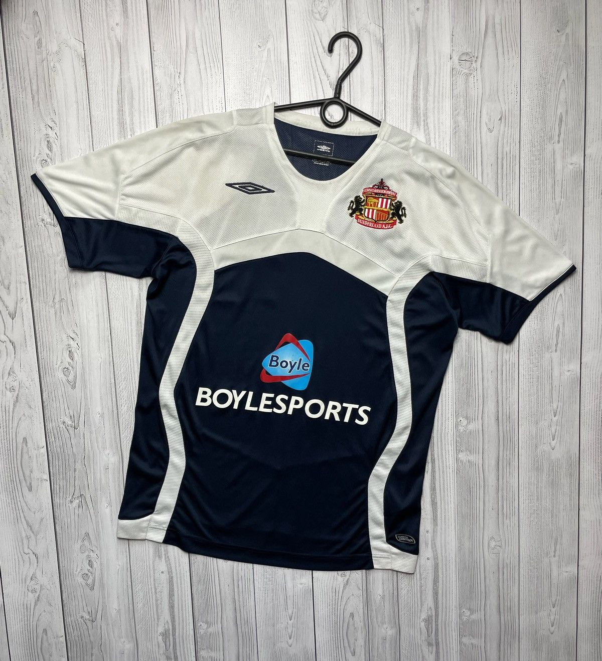 Vintage Umbro Sunderland soccer jersey size M navy