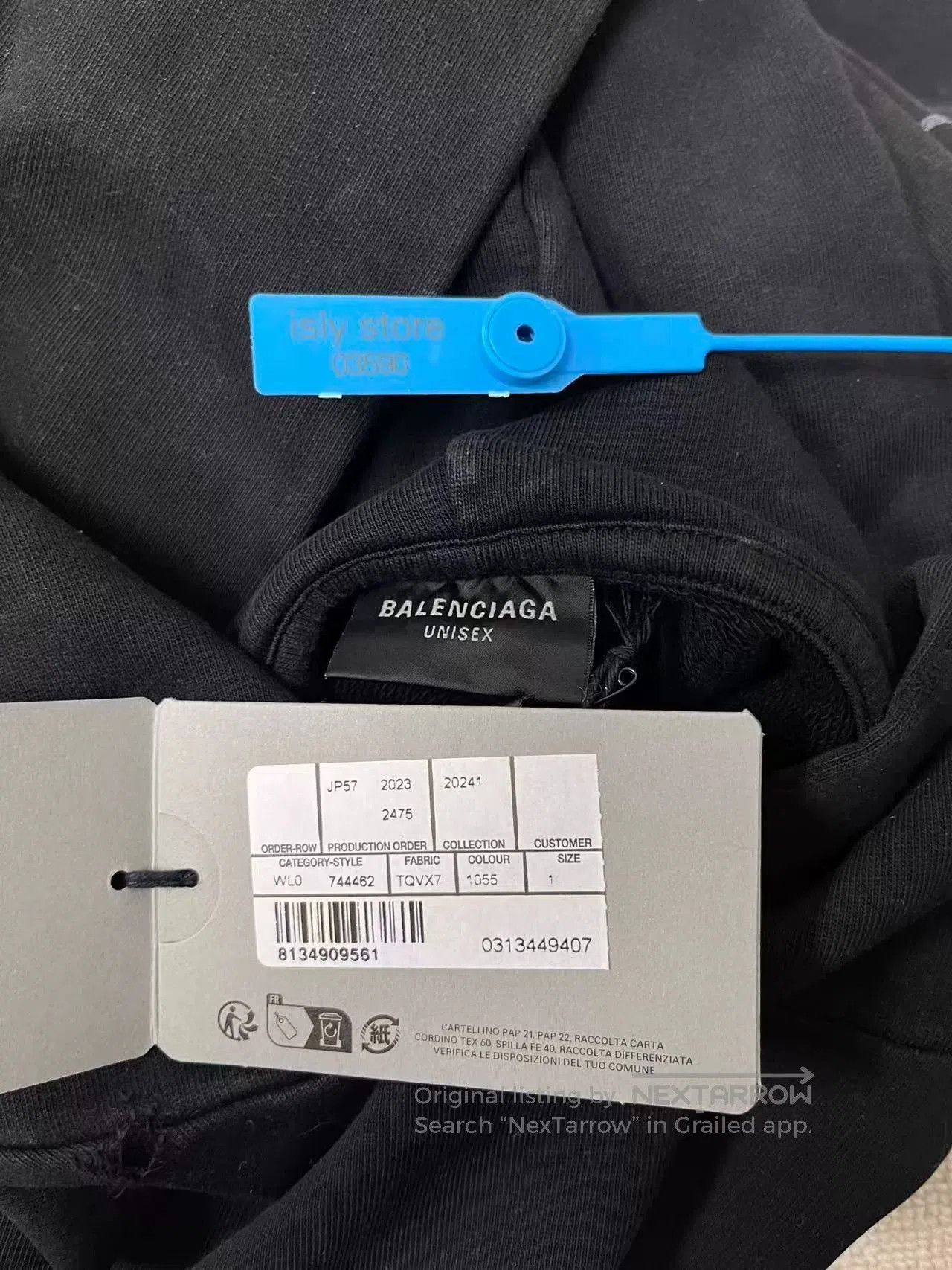Balenciaga black hooded long sleeve sweatshirt. Size S / US 4 / IT 40 - 7 Thumbnail