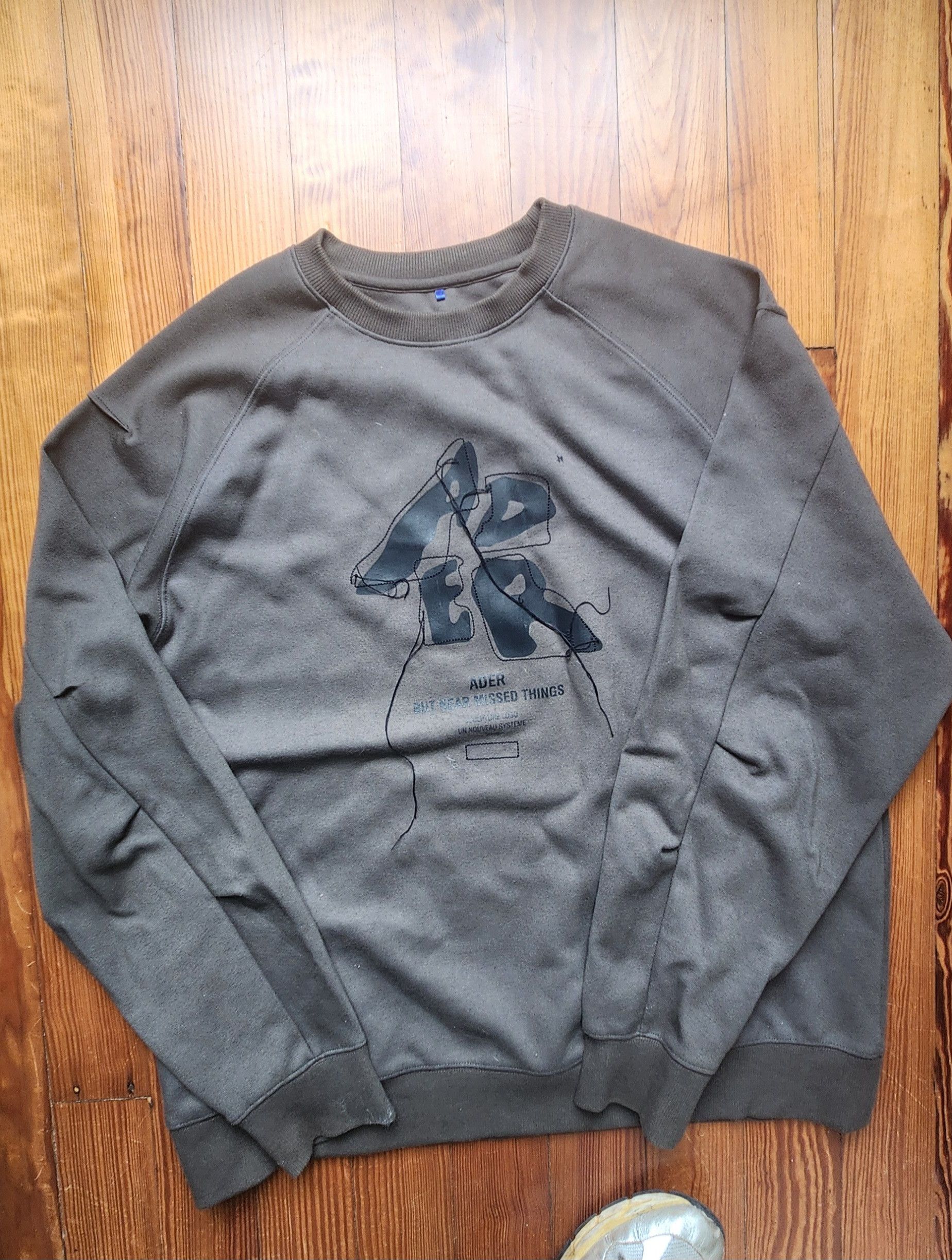 Ader Error Green Sculpture Logo Sweatshirt Size US M / EU 48-50 / 2 - 1 Thumbnail